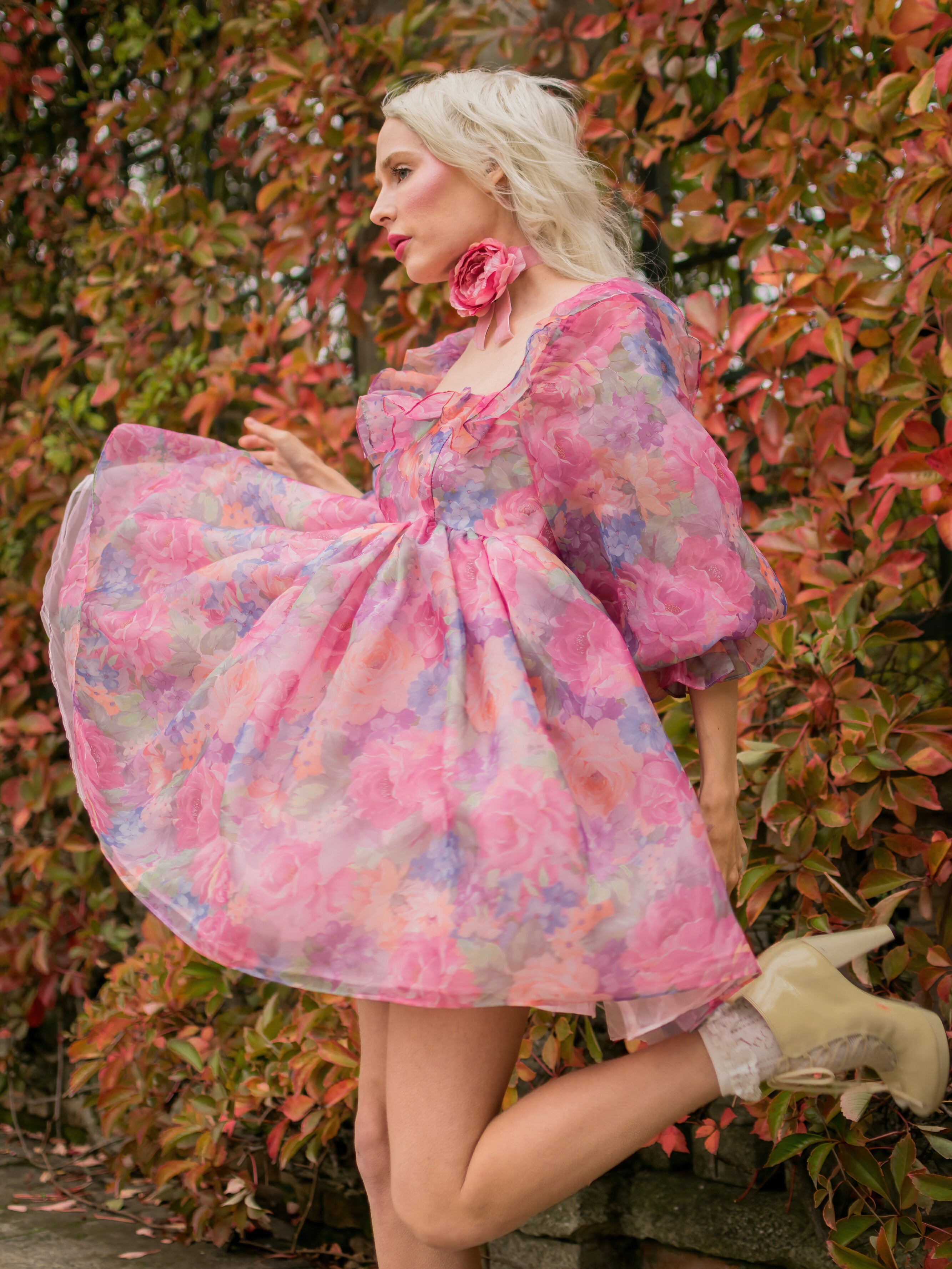 The Victorian Chintz Pemberley Dress
