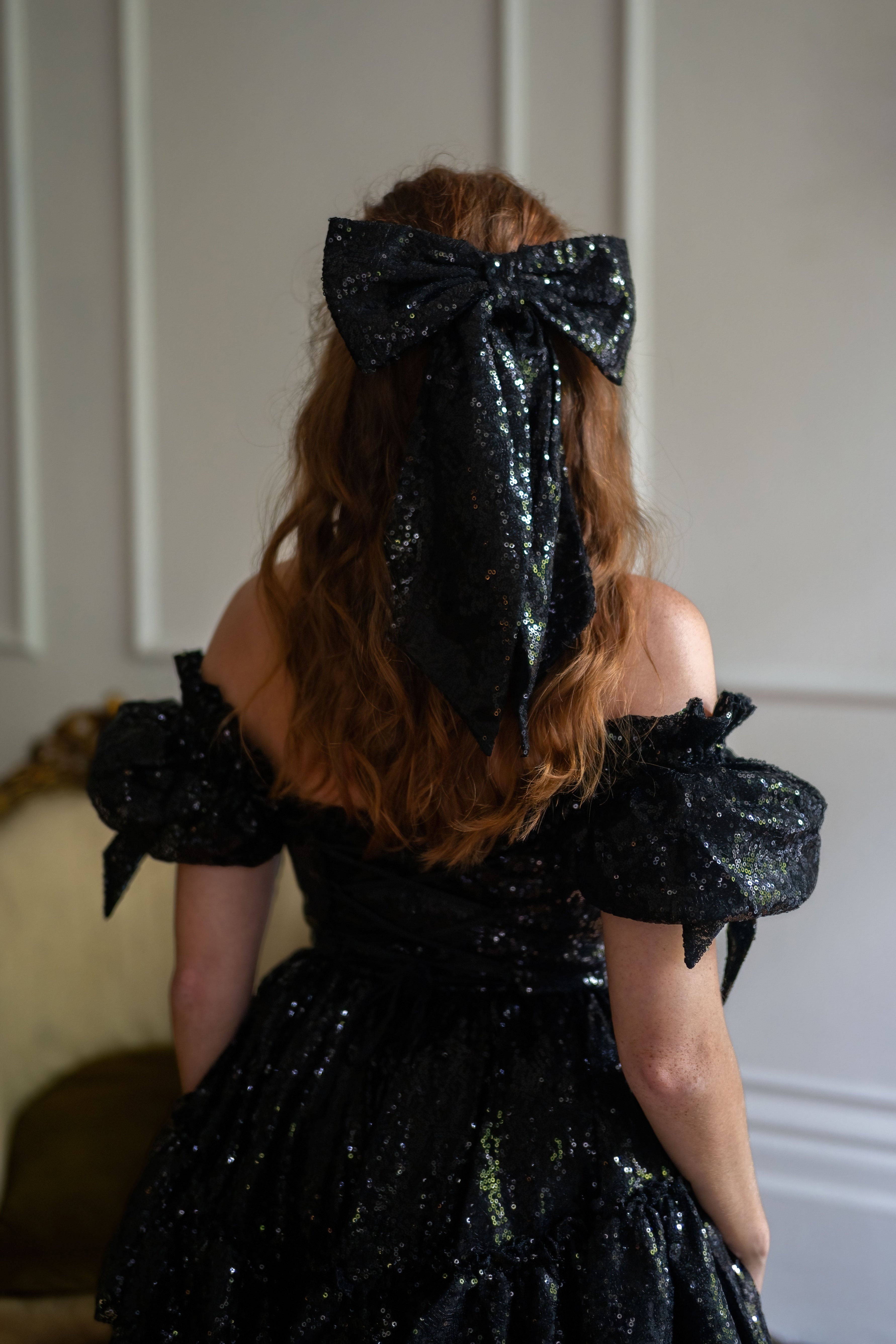 Black Pearl Fable Hairbow