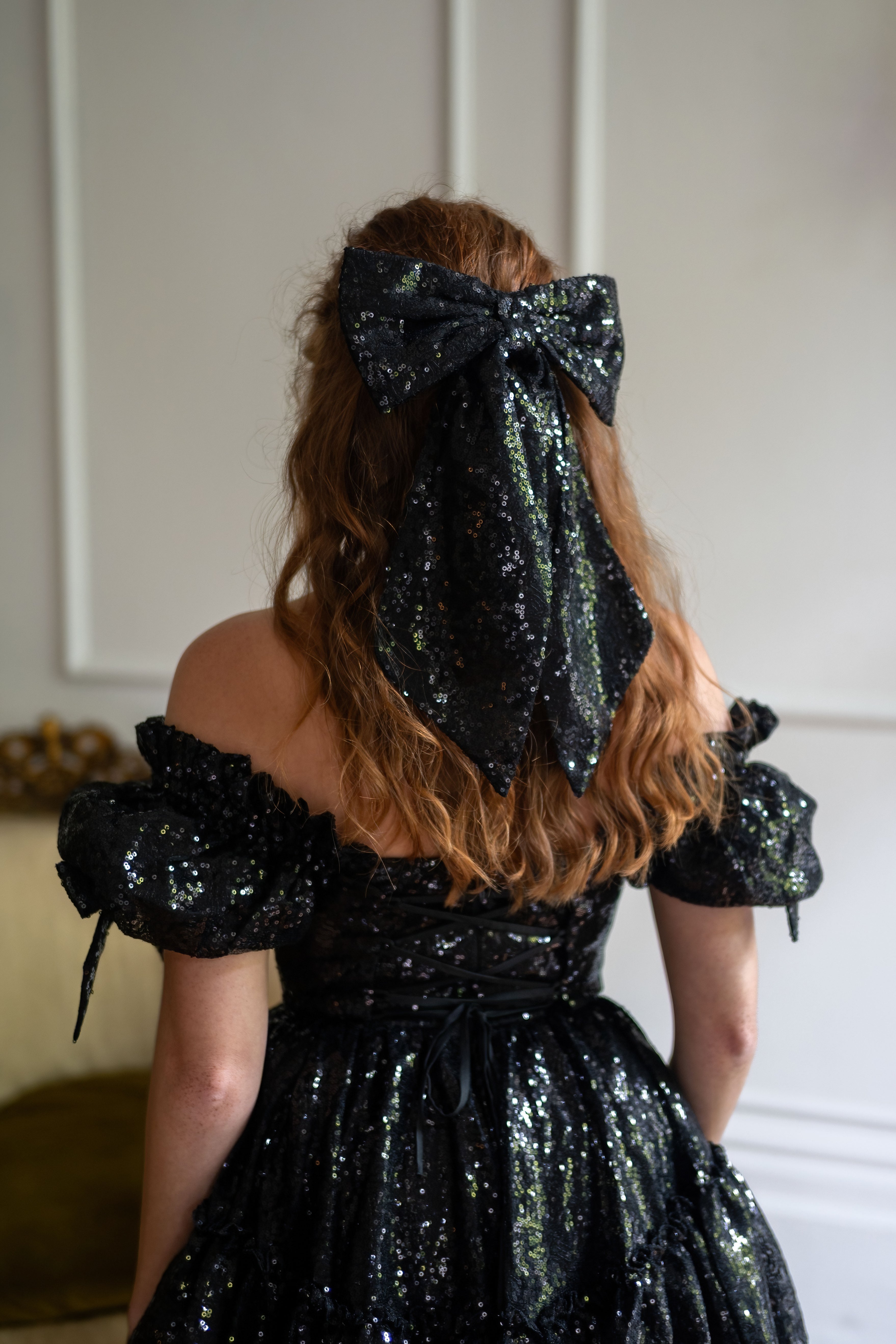 Black Pearl Fable Hairbow