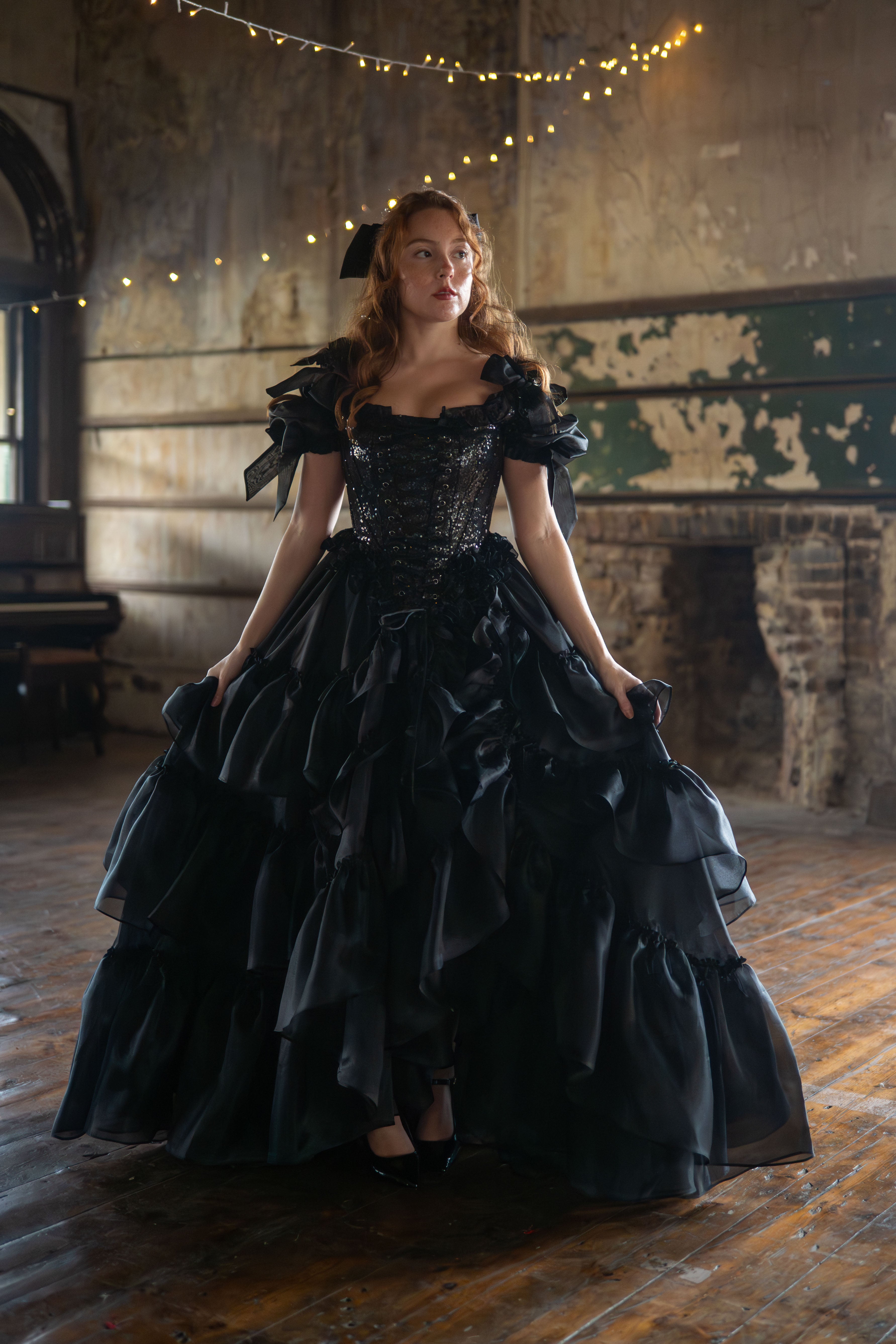 Black Pearl Pompadour Corset