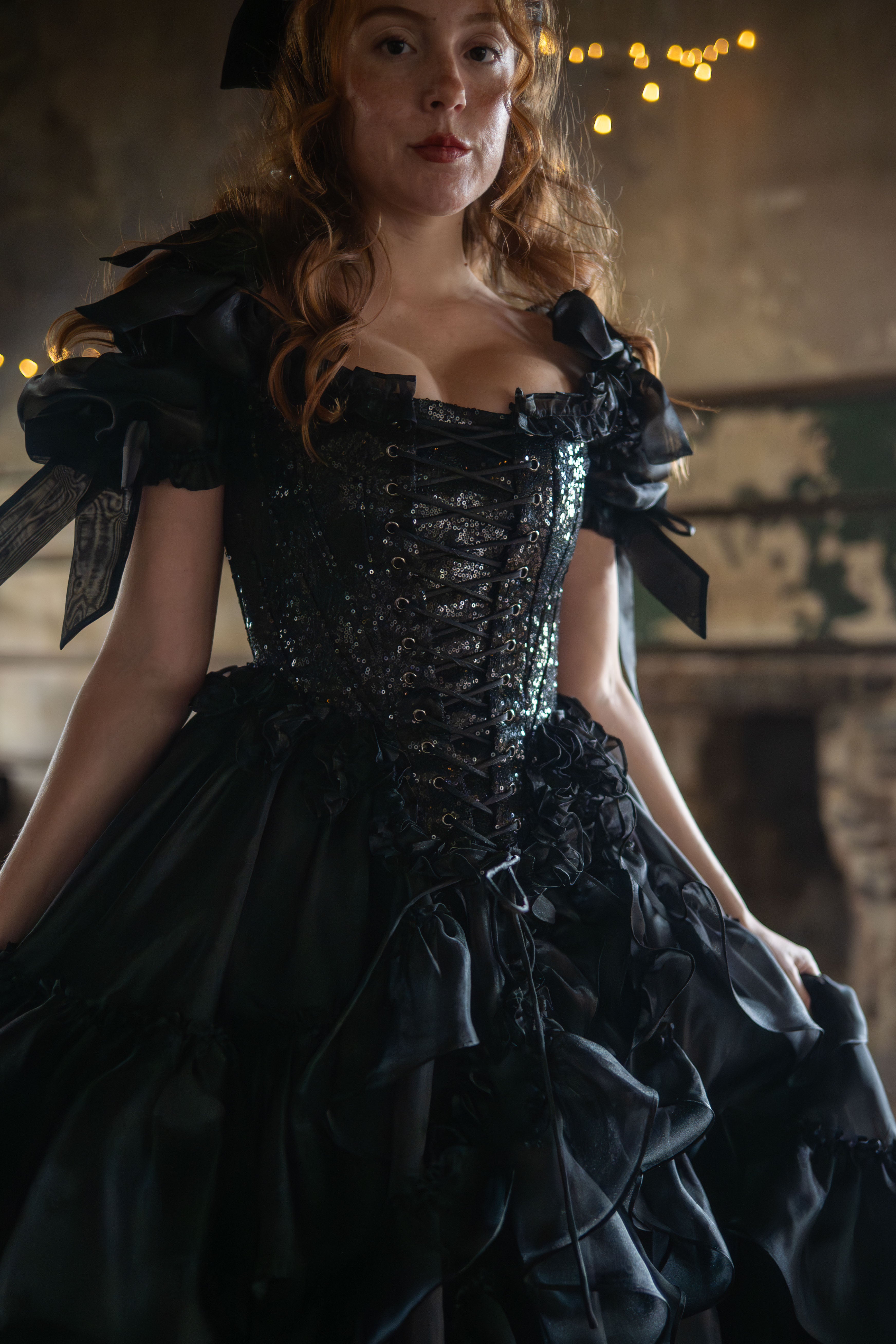 Black Pearl Pompadour Corset