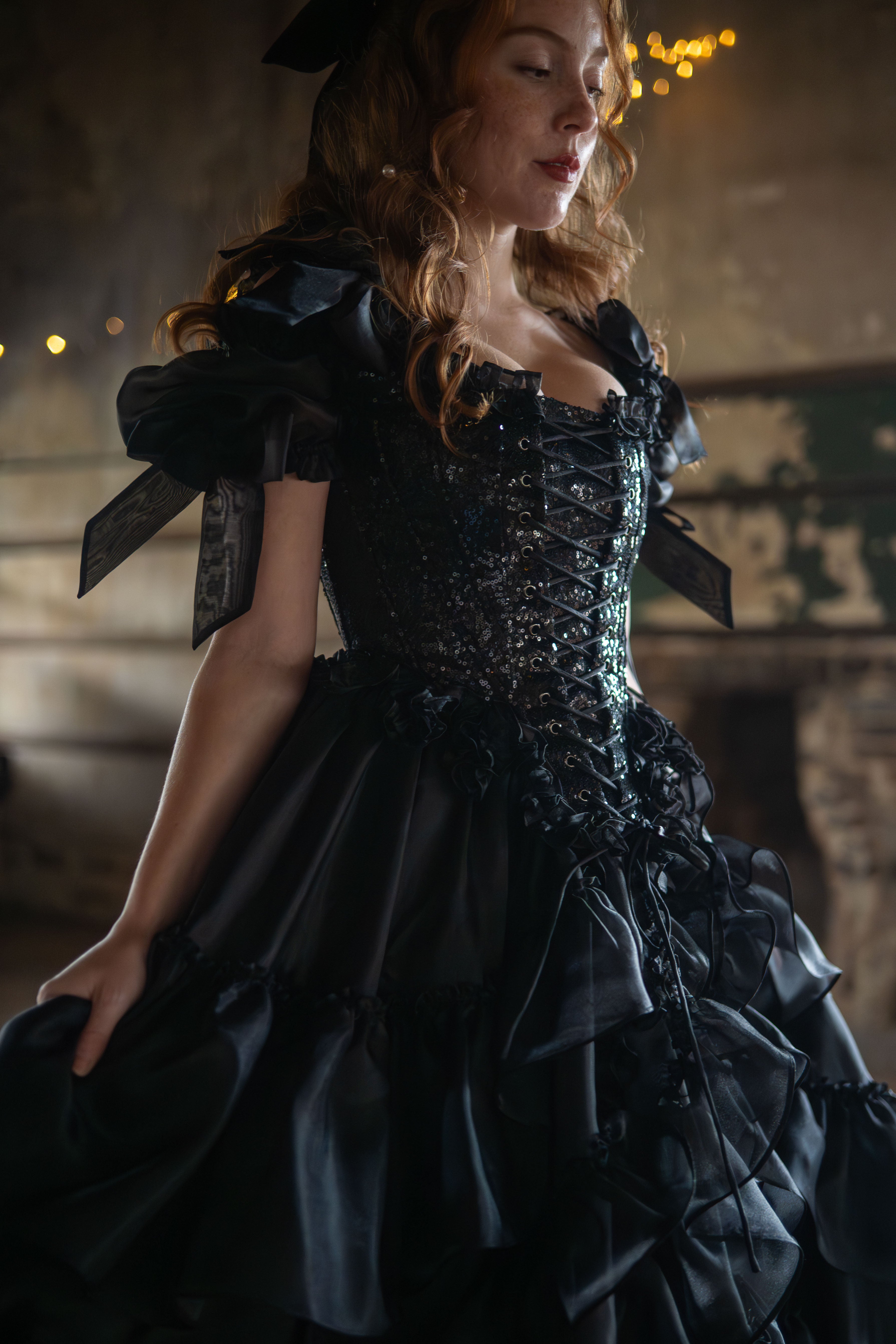 Black Pearl Pompadour Corset