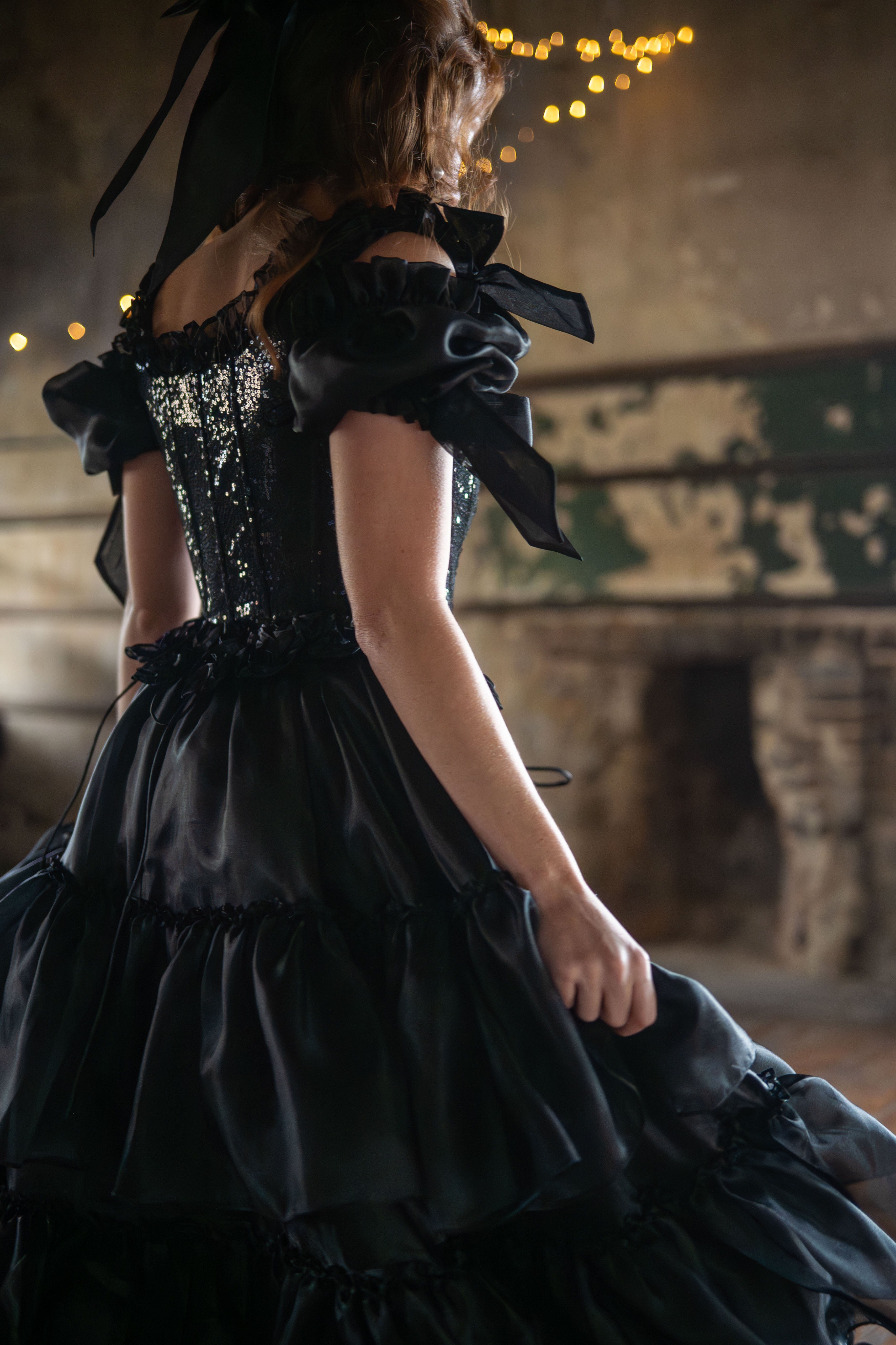 Black Pearl Pompadour Corset