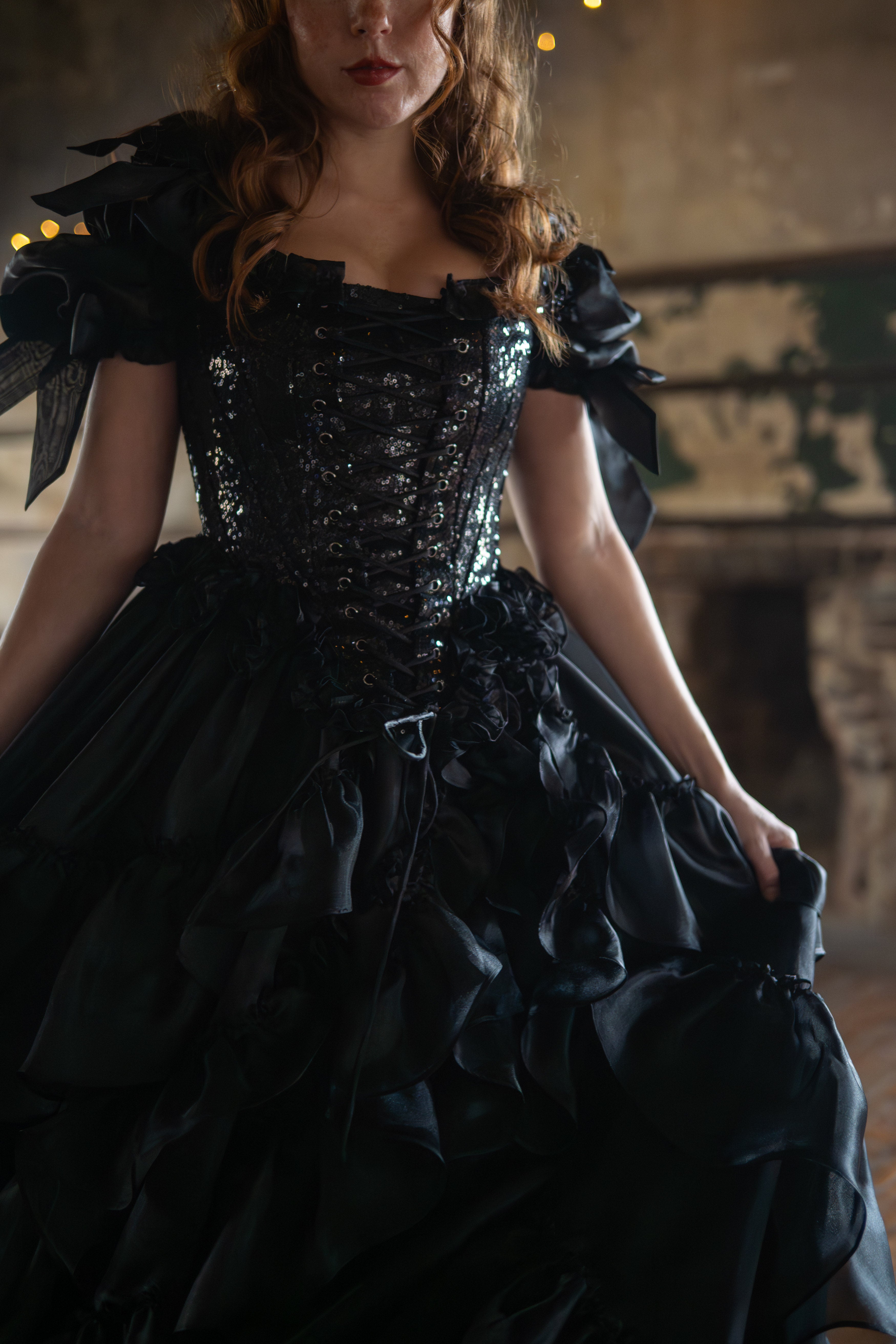 Black Pearl Pompadour Corset