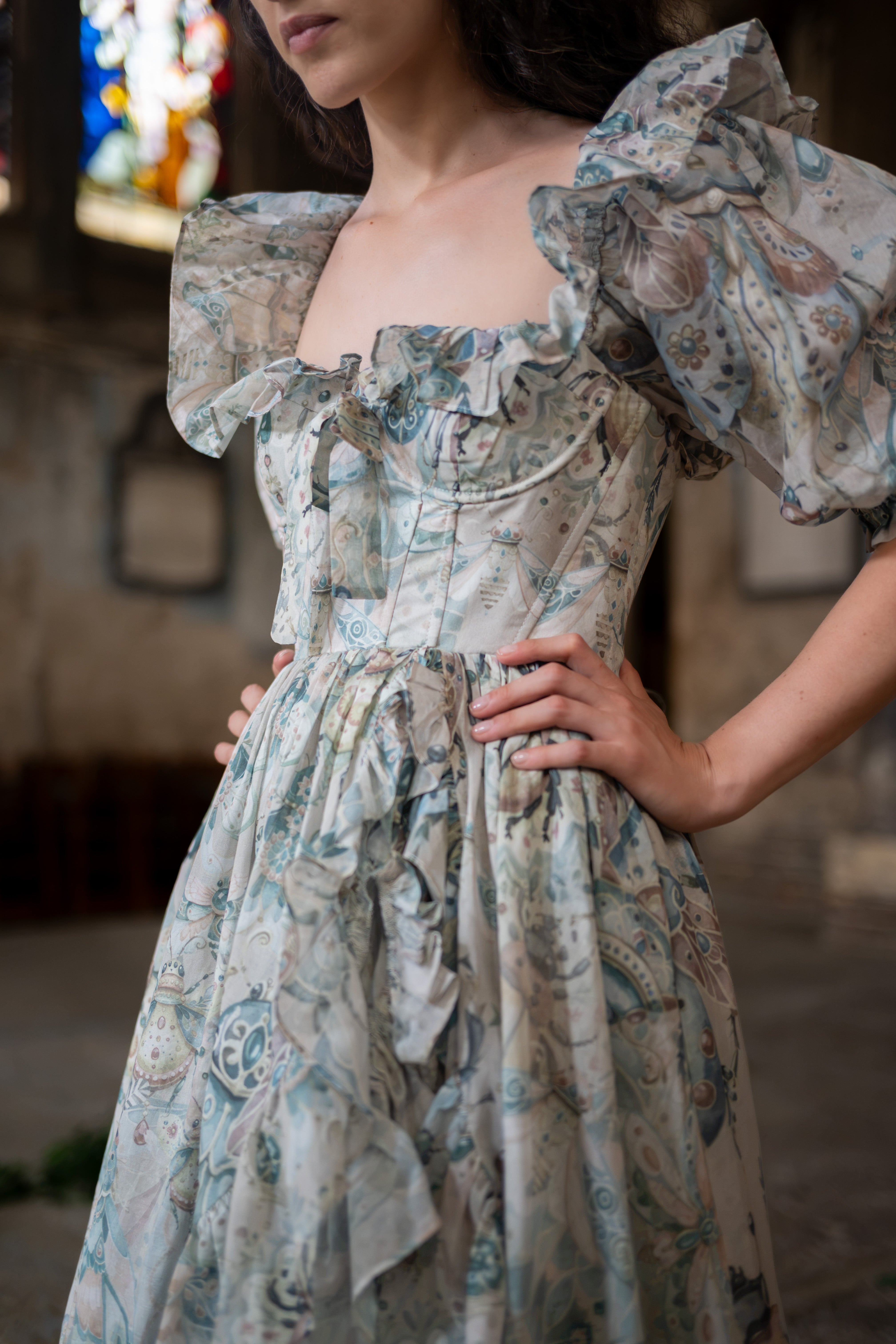 Cabinet of Wonders Bluestocking Dress