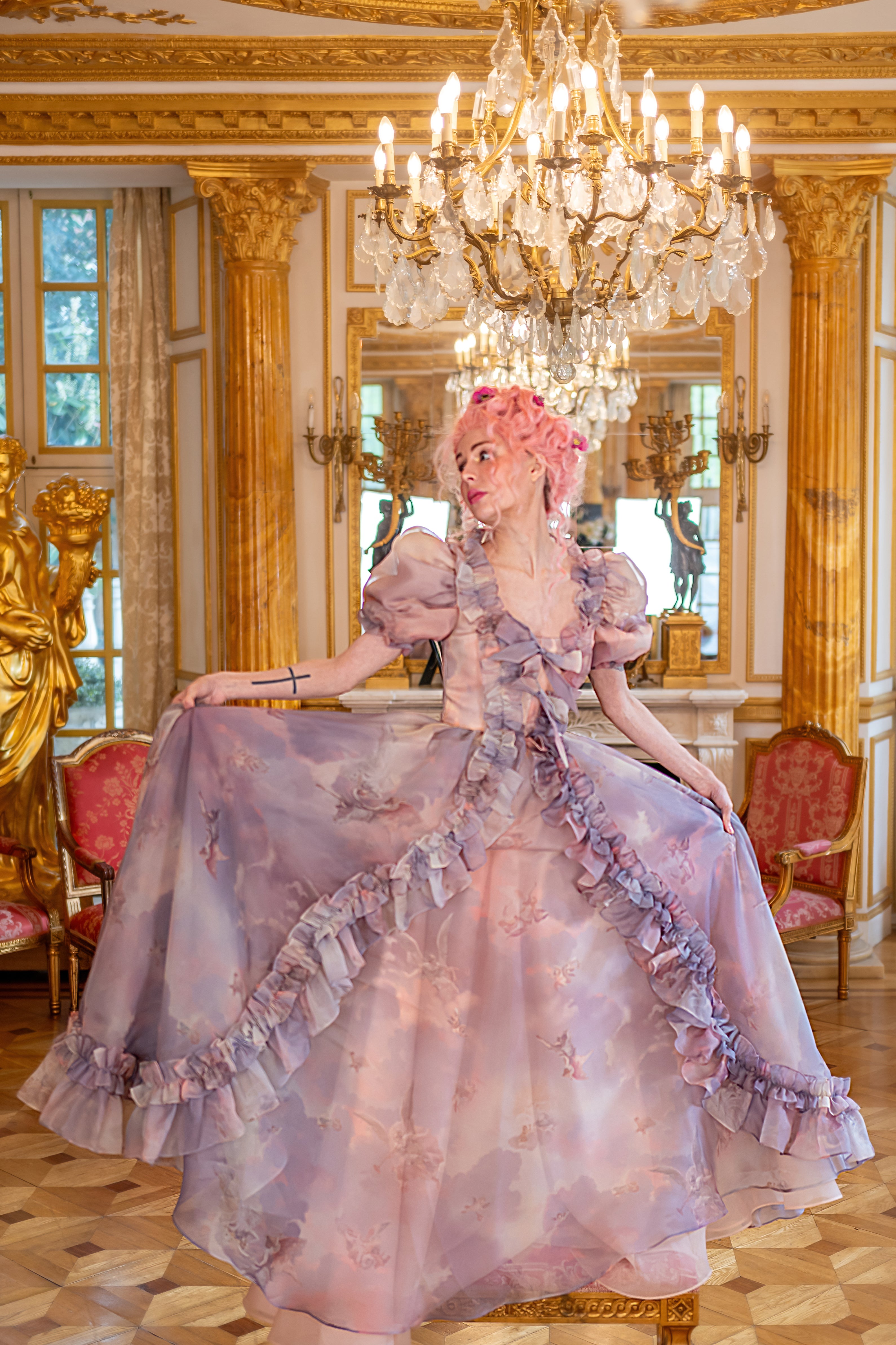 Cathedral Clouds Duchess Gown