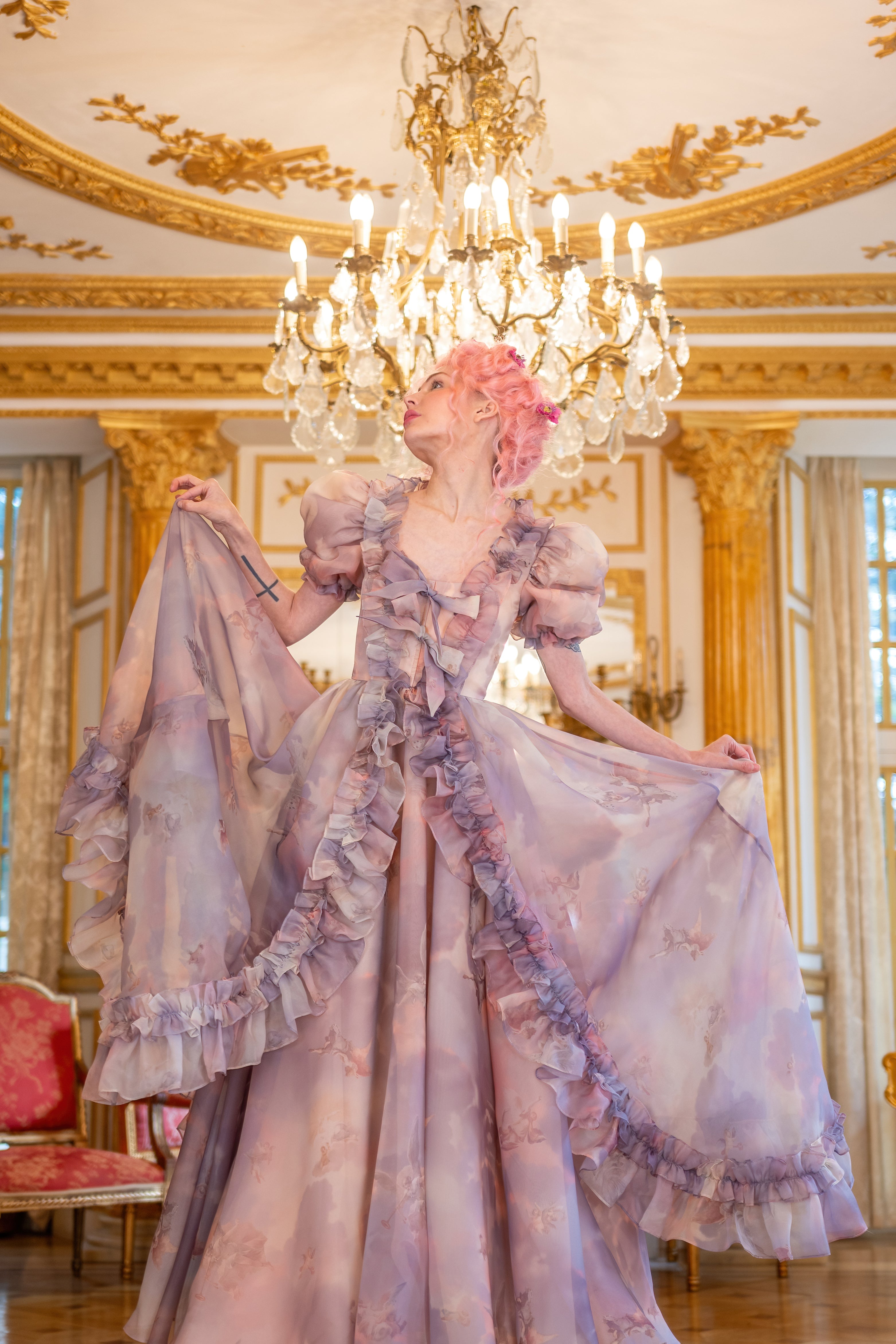 Cathedral Clouds Duchess Gown