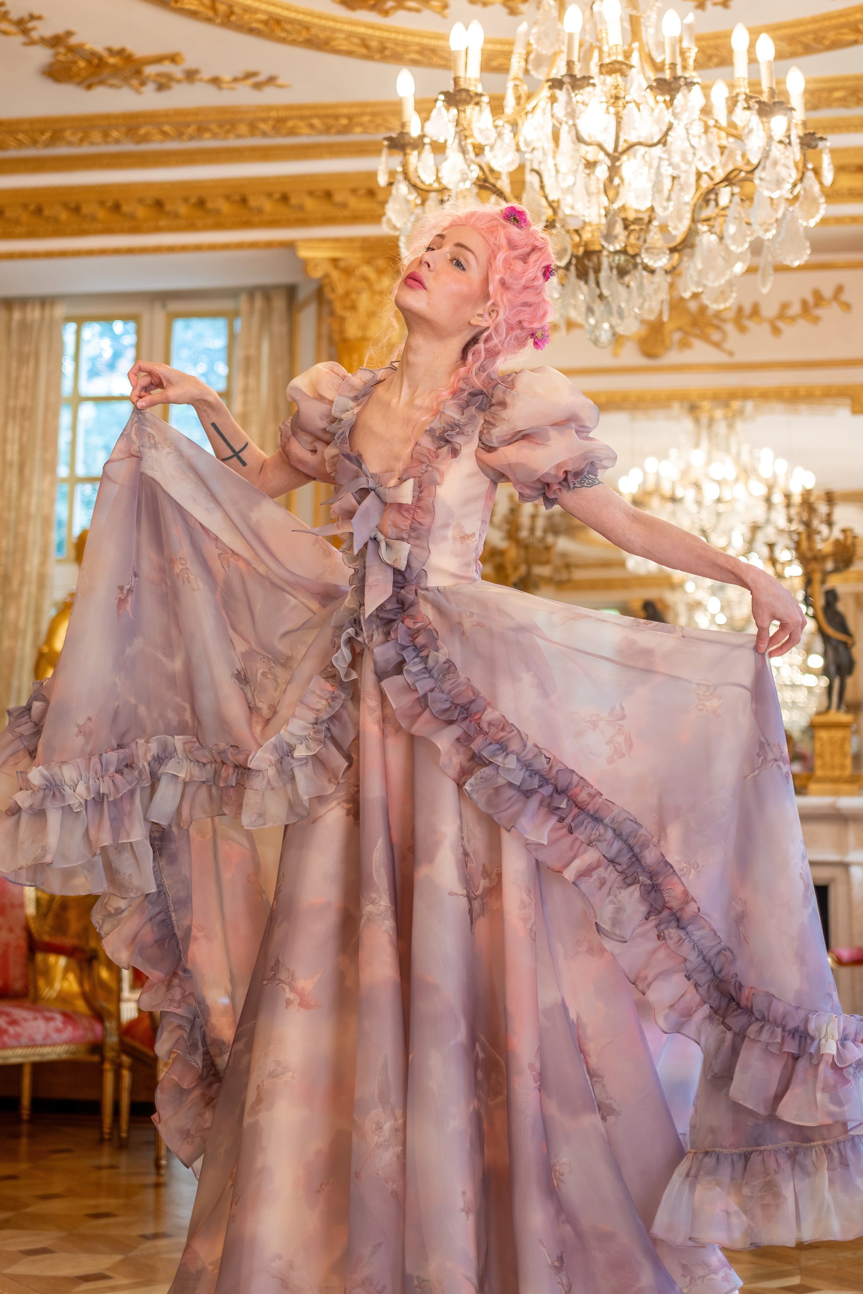 Cathedral Clouds Duchess Gown