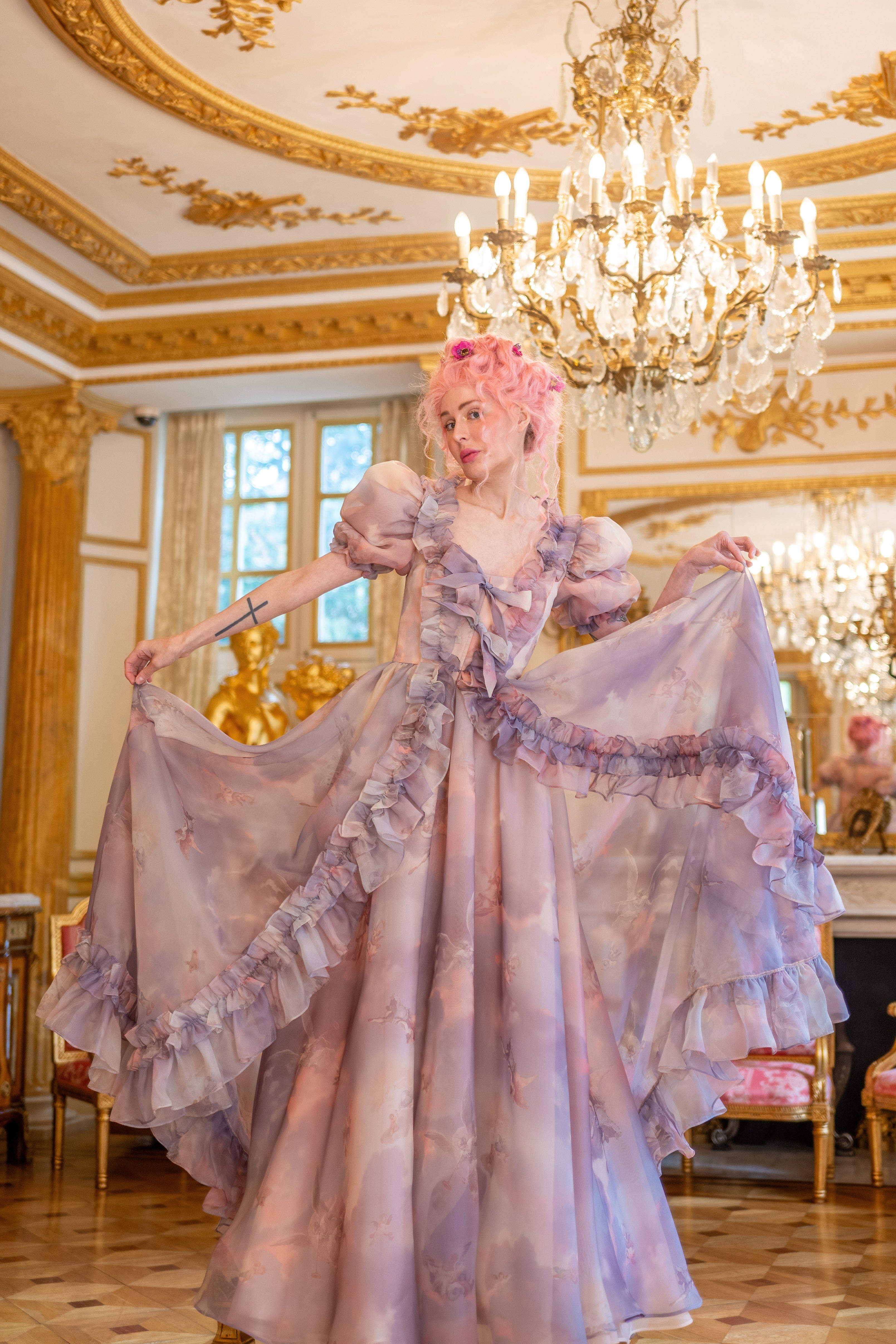 Cathedral Clouds Duchess Gown