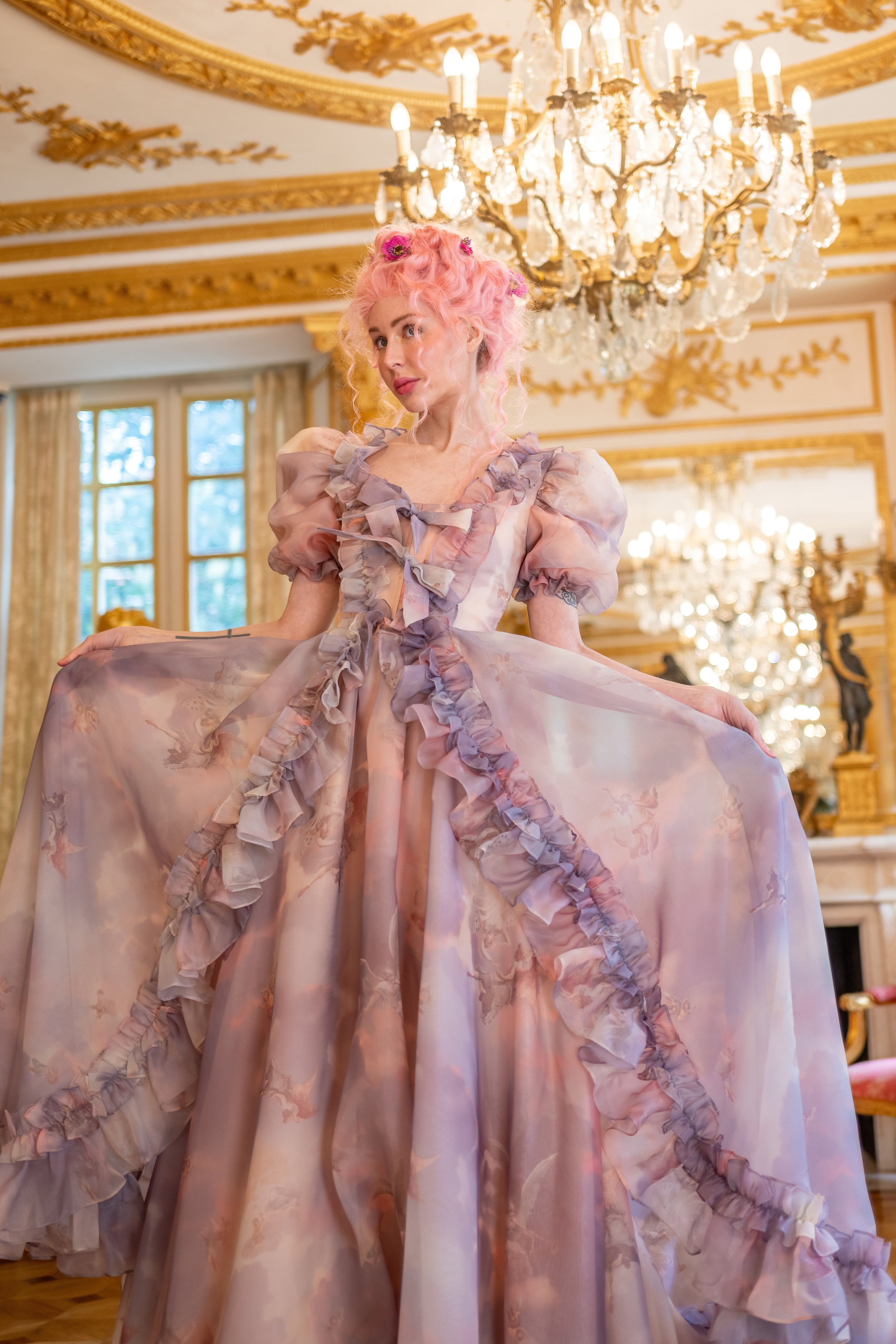 Cathedral Clouds Duchess Gown