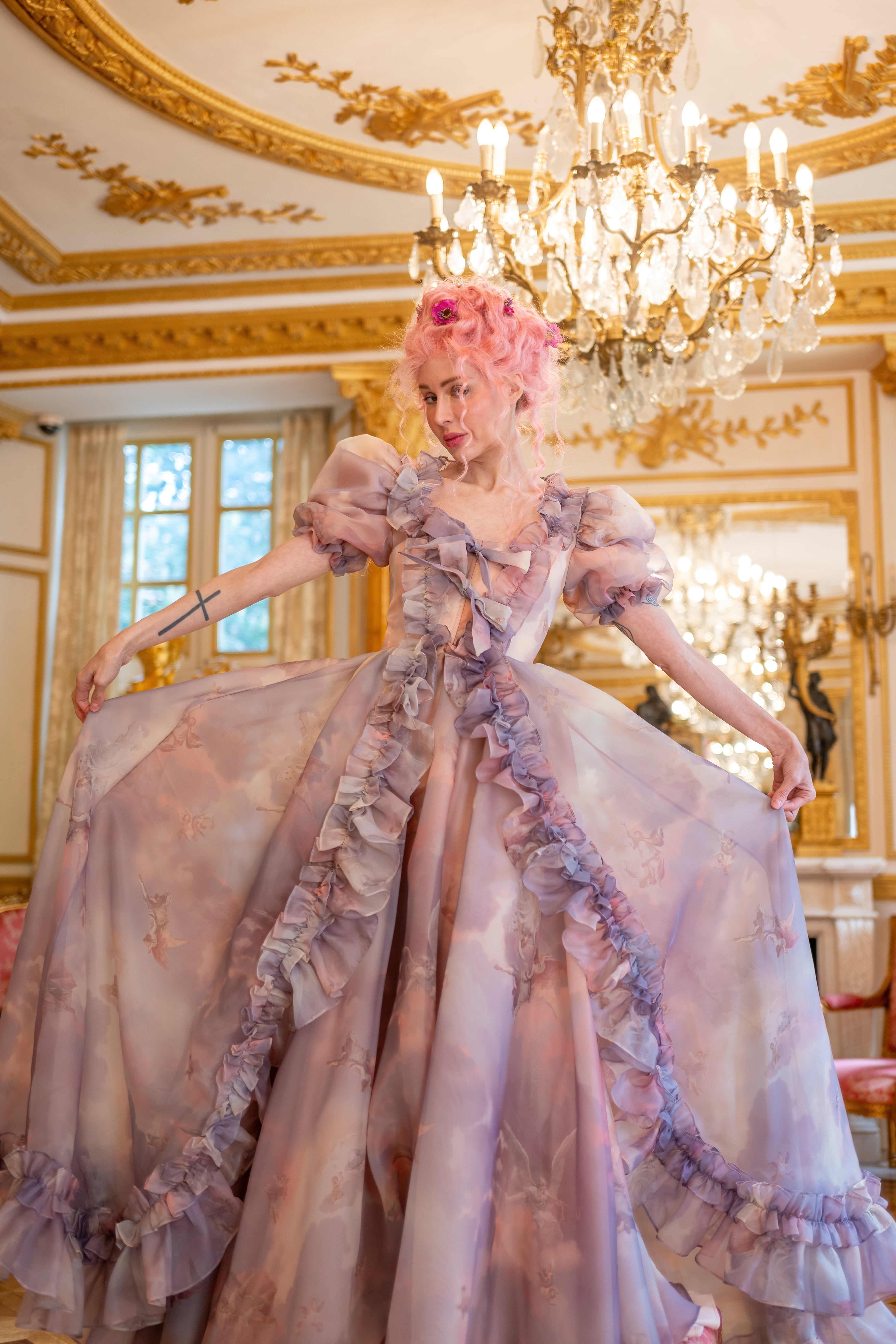 Cathedral Clouds Duchess Gown
