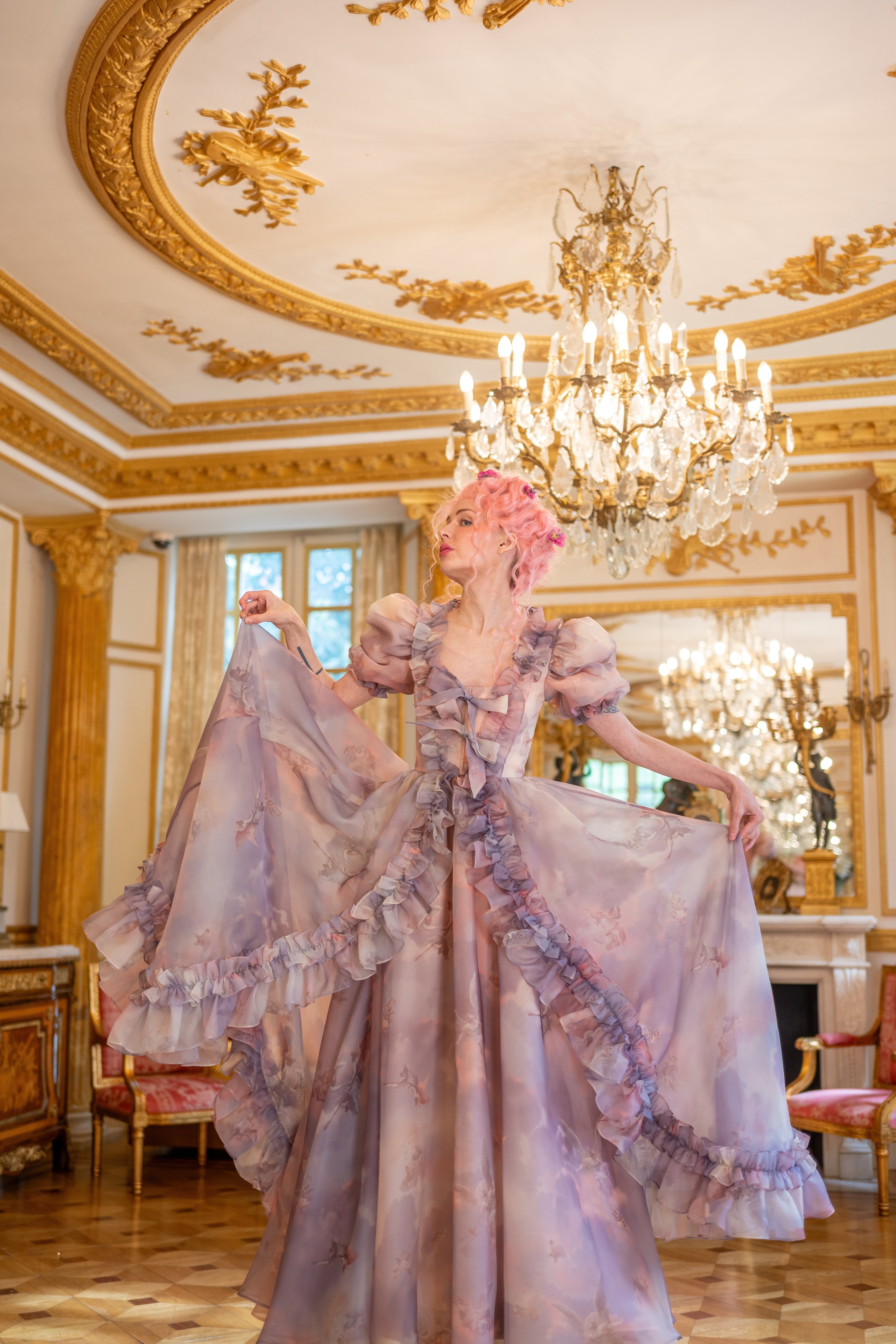 Cathedral Clouds Duchess Gown