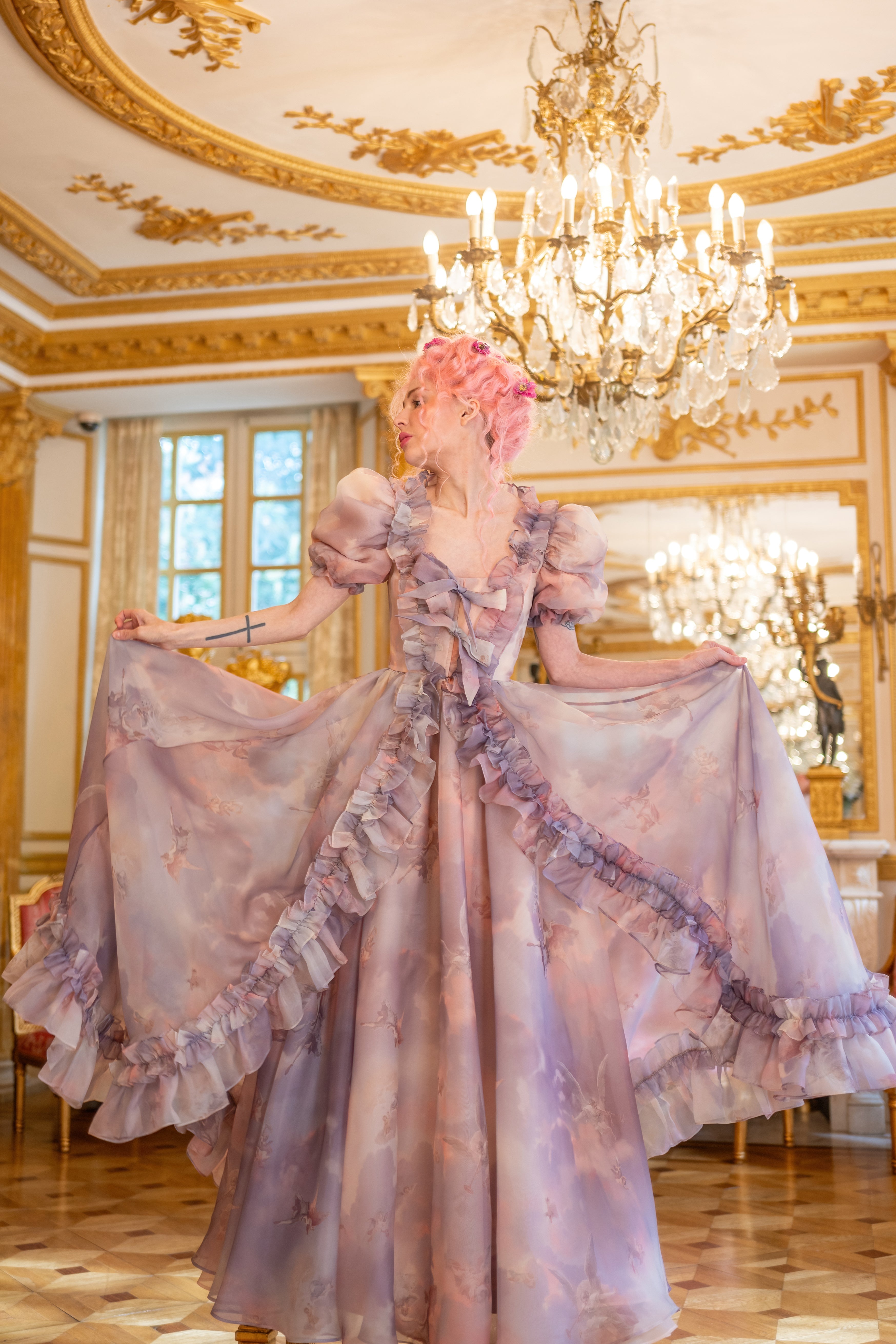 Cathedral Clouds Duchess Gown
