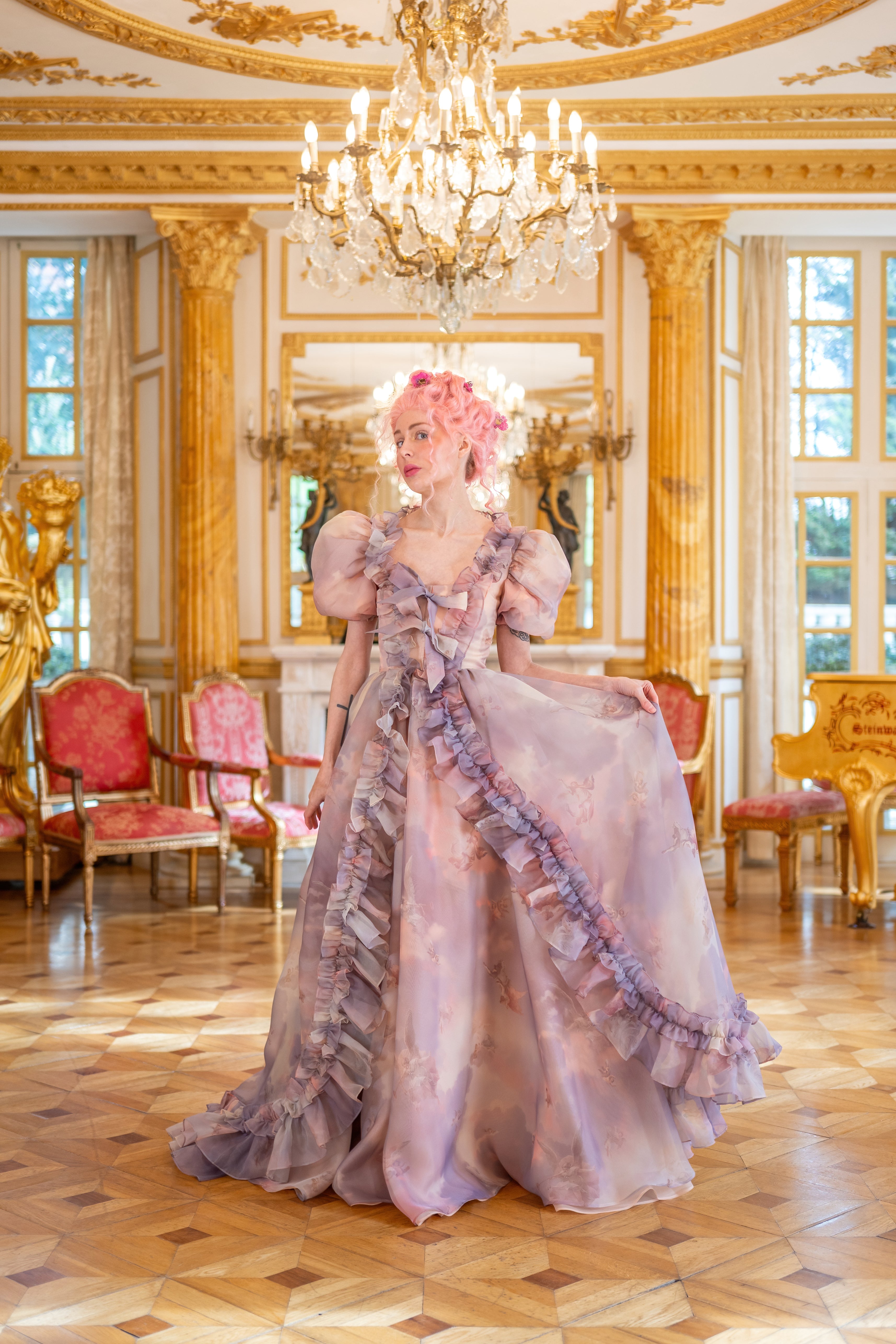 Cathedral Clouds Duchess Gown
