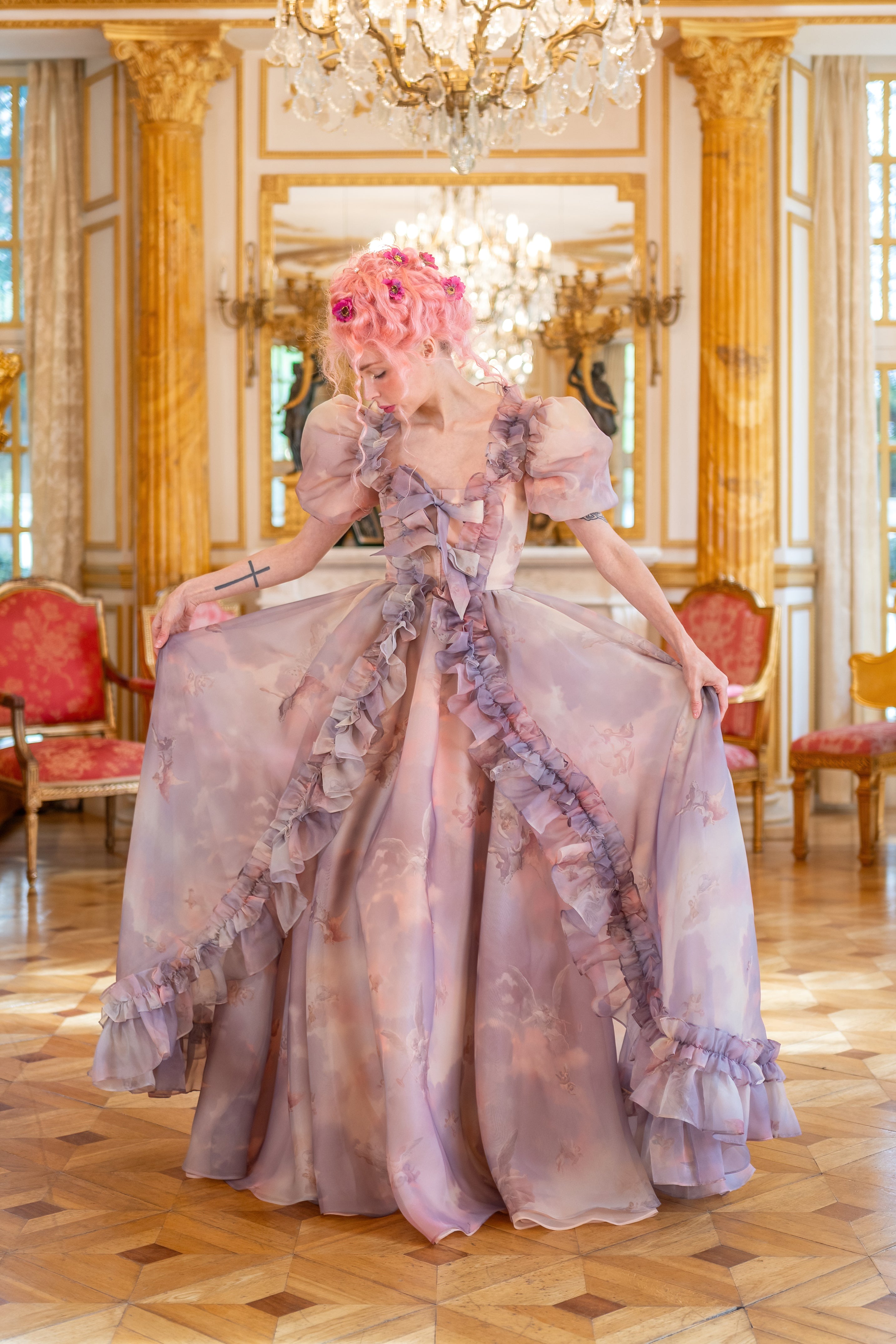 Cathedral Clouds Duchess Gown