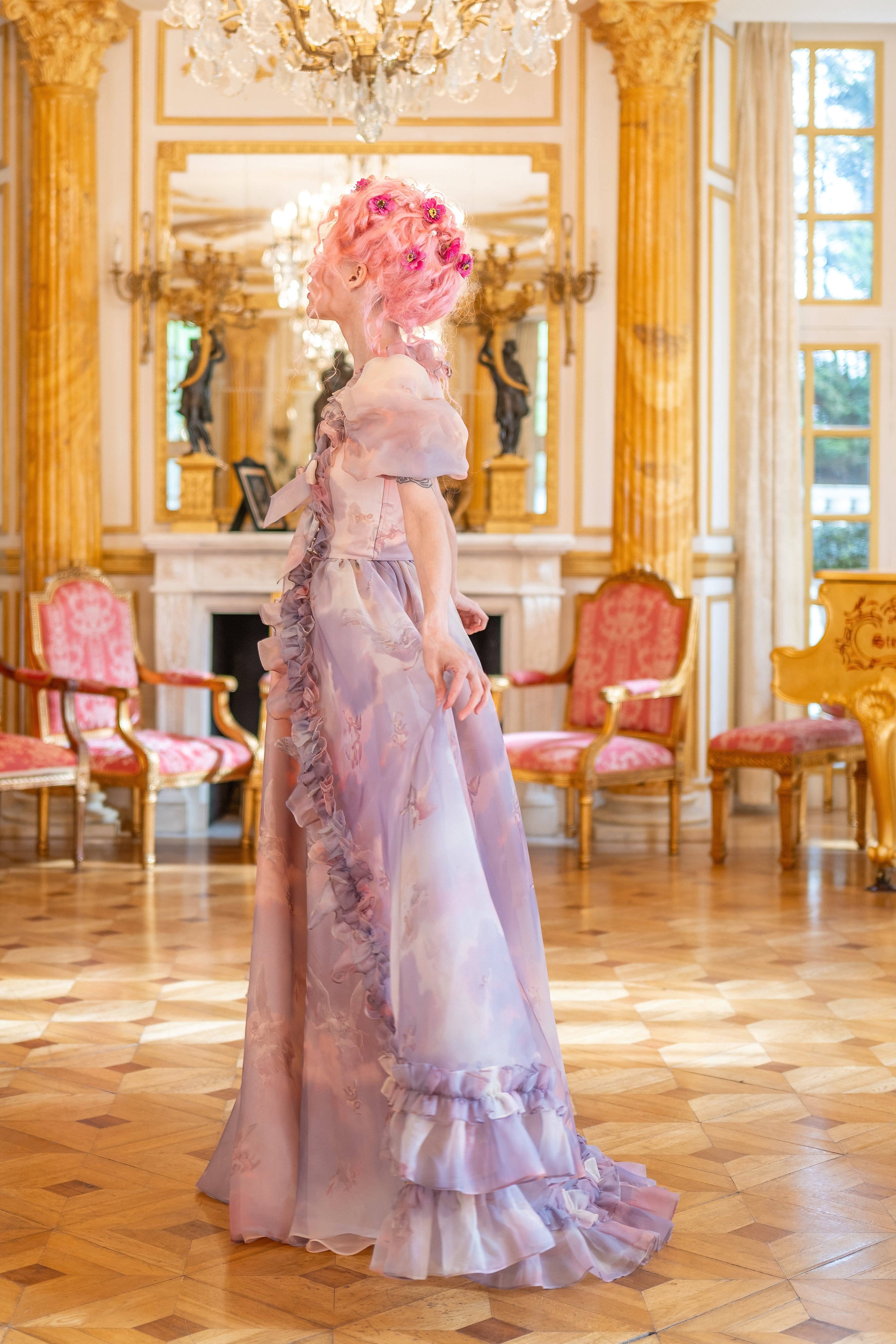 Cathedral Clouds Duchess Gown