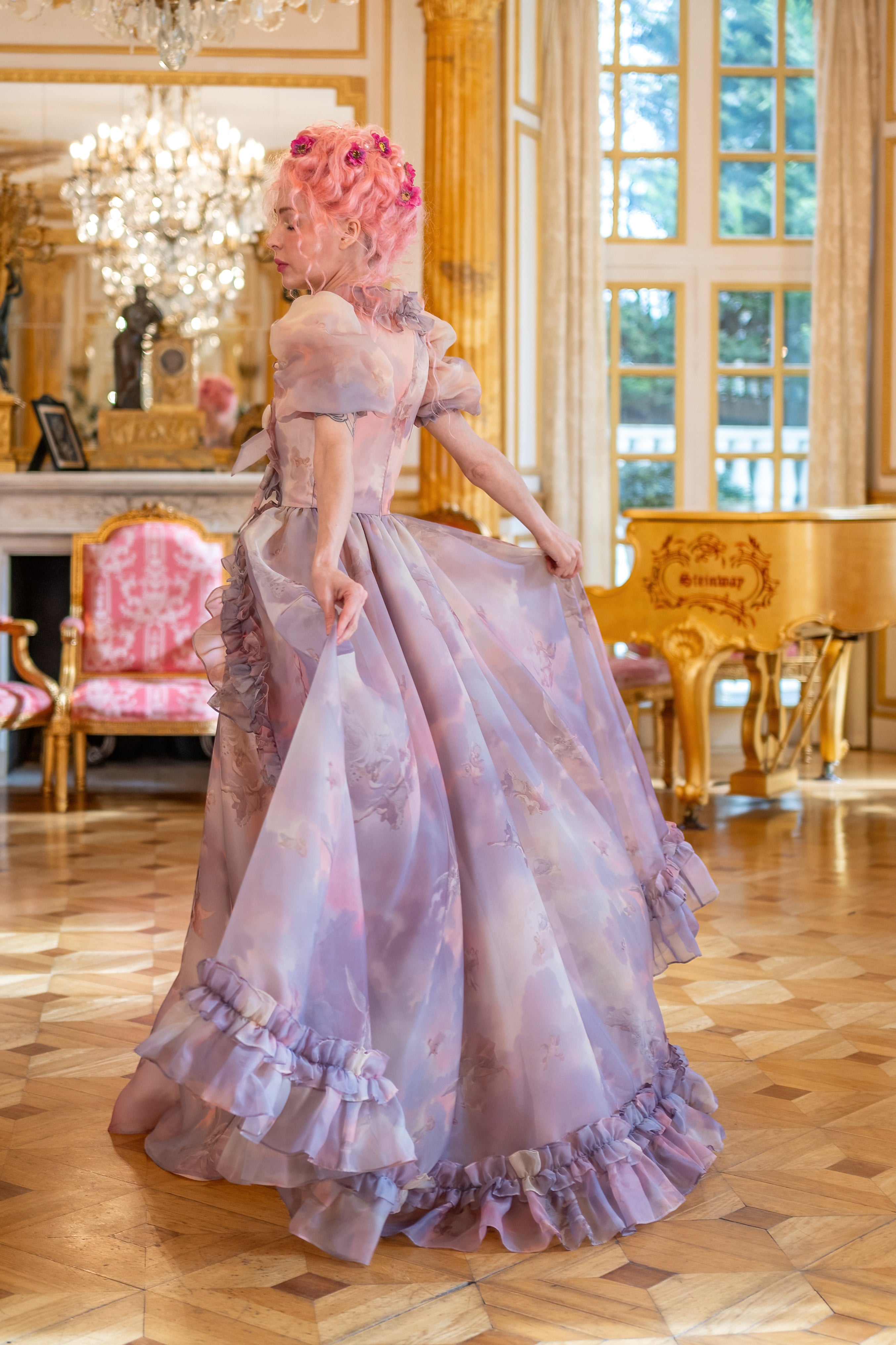 Cathedral Clouds Duchess Gown