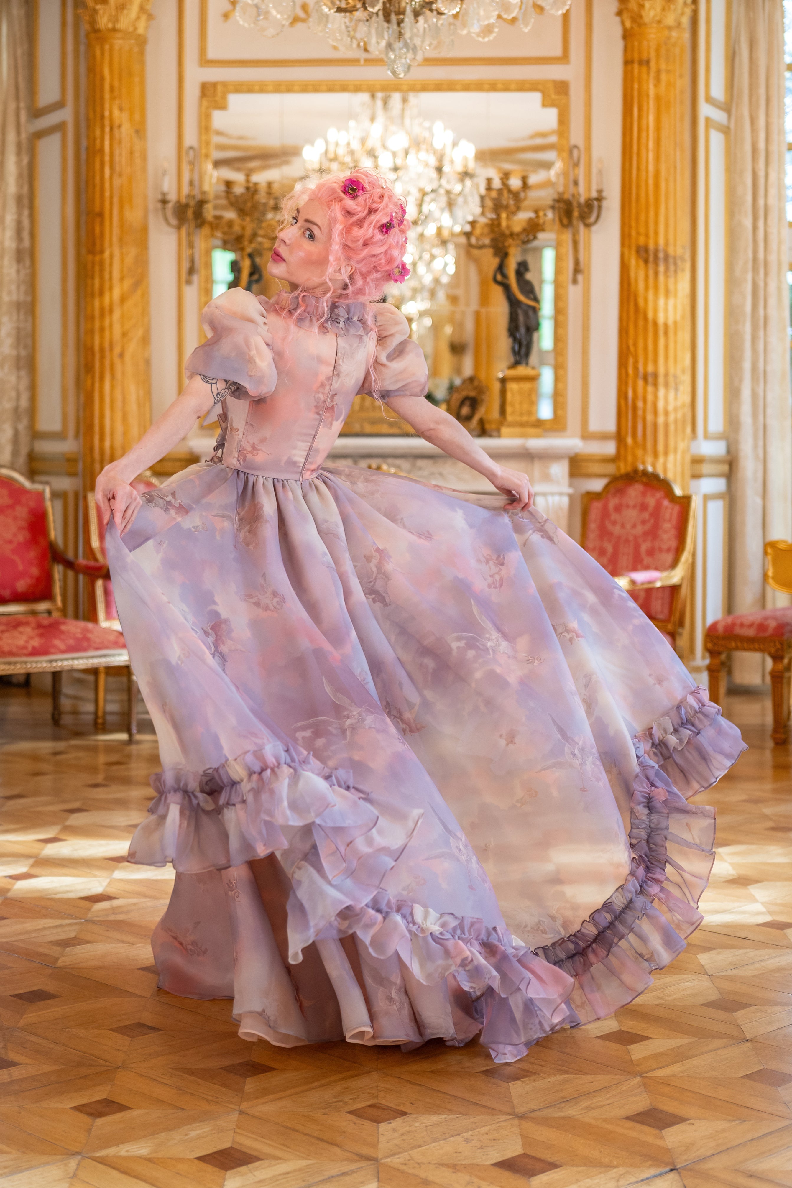 Cathedral Clouds Duchess Gown