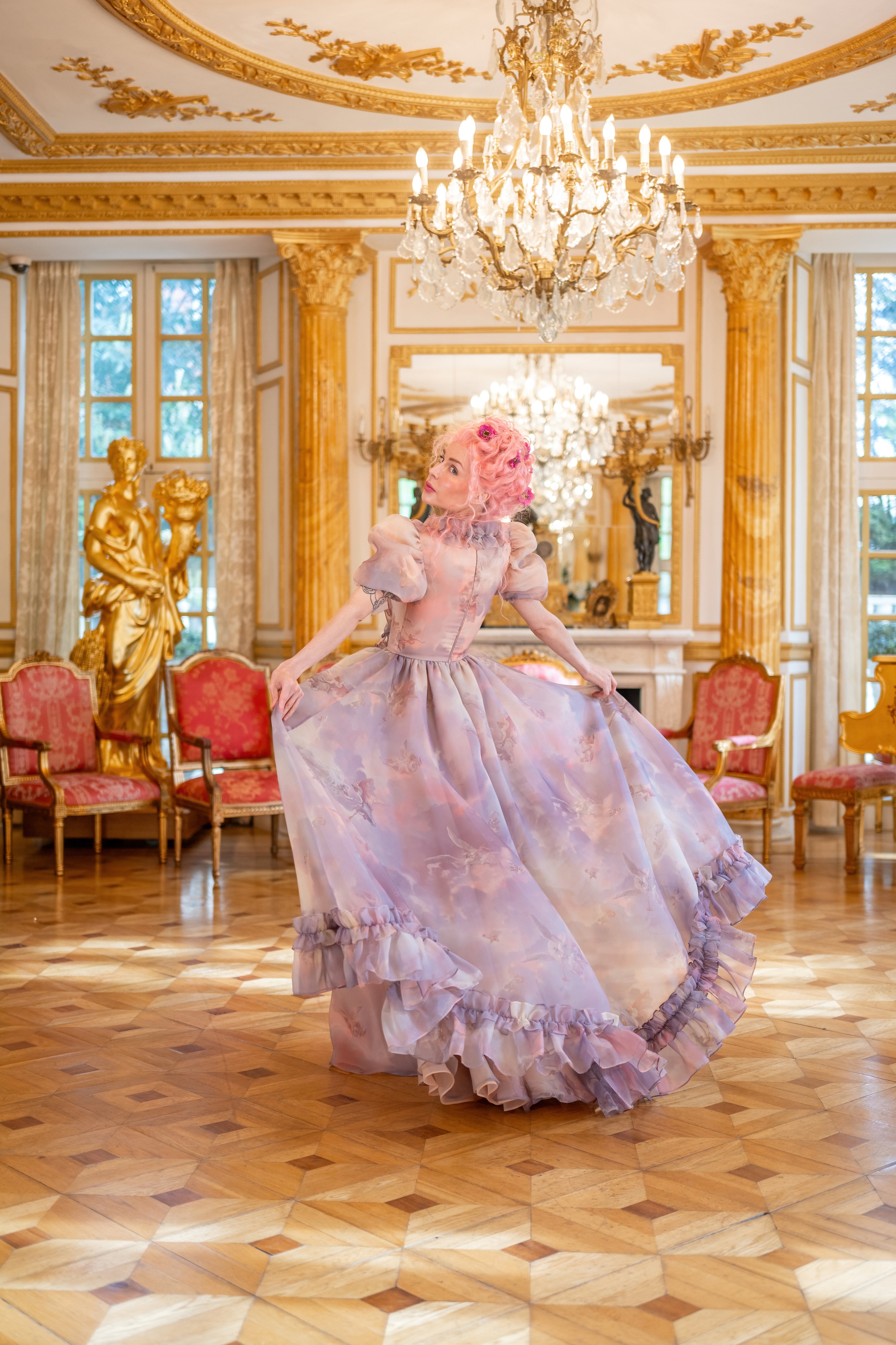 Cathedral Clouds Duchess Gown