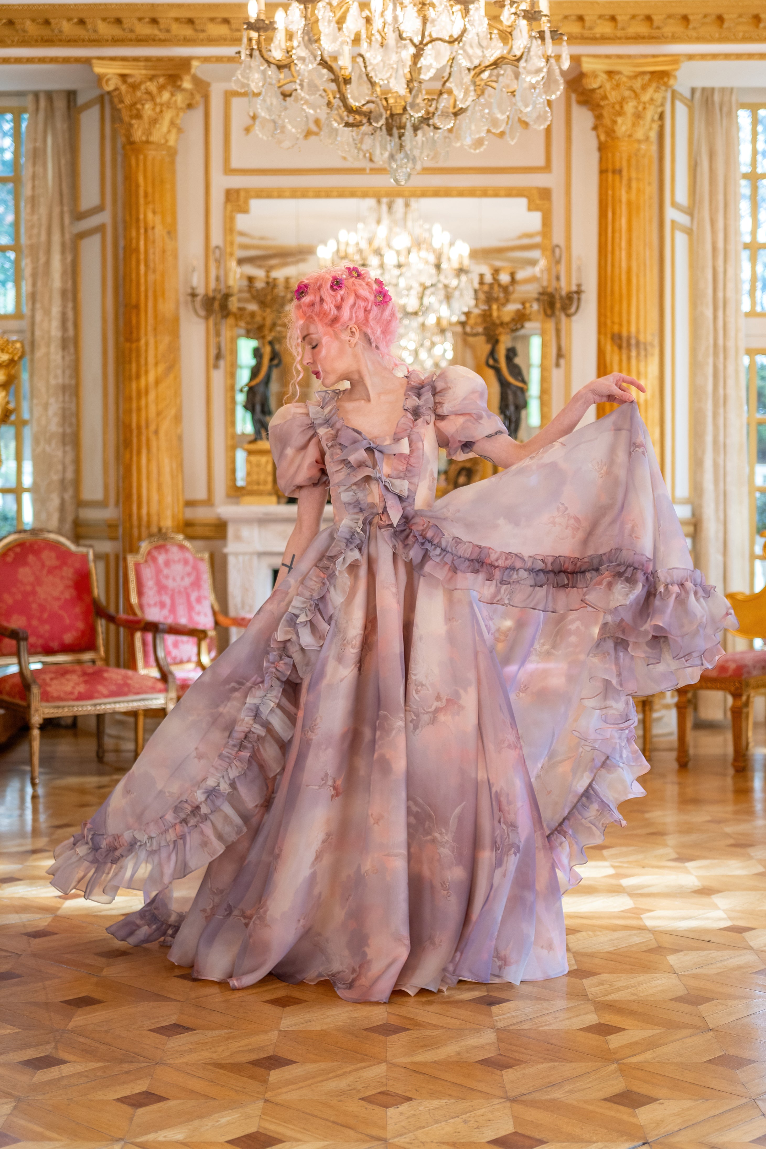 Cathedral Clouds Duchess Gown