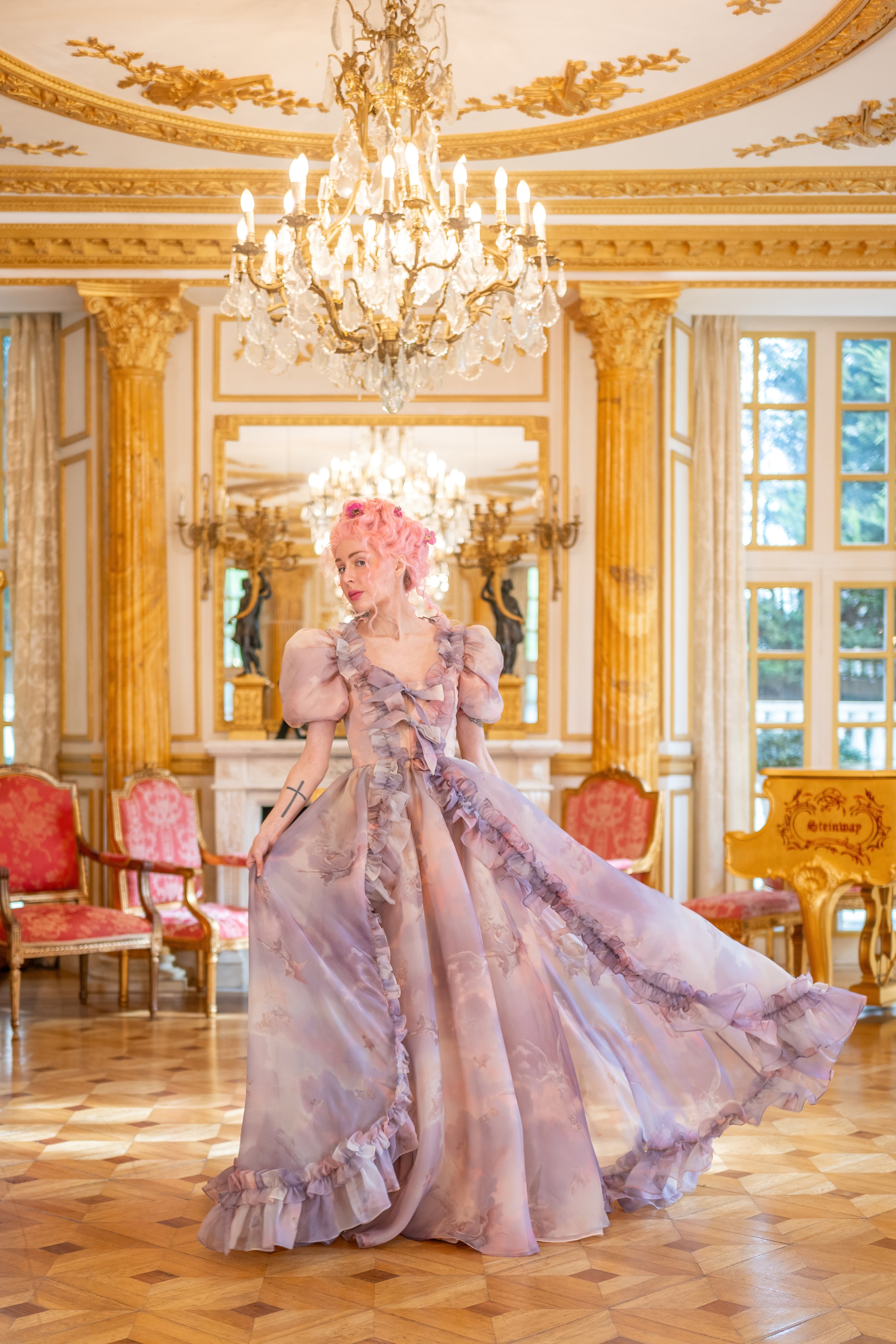 Cathedral Clouds Duchess Gown