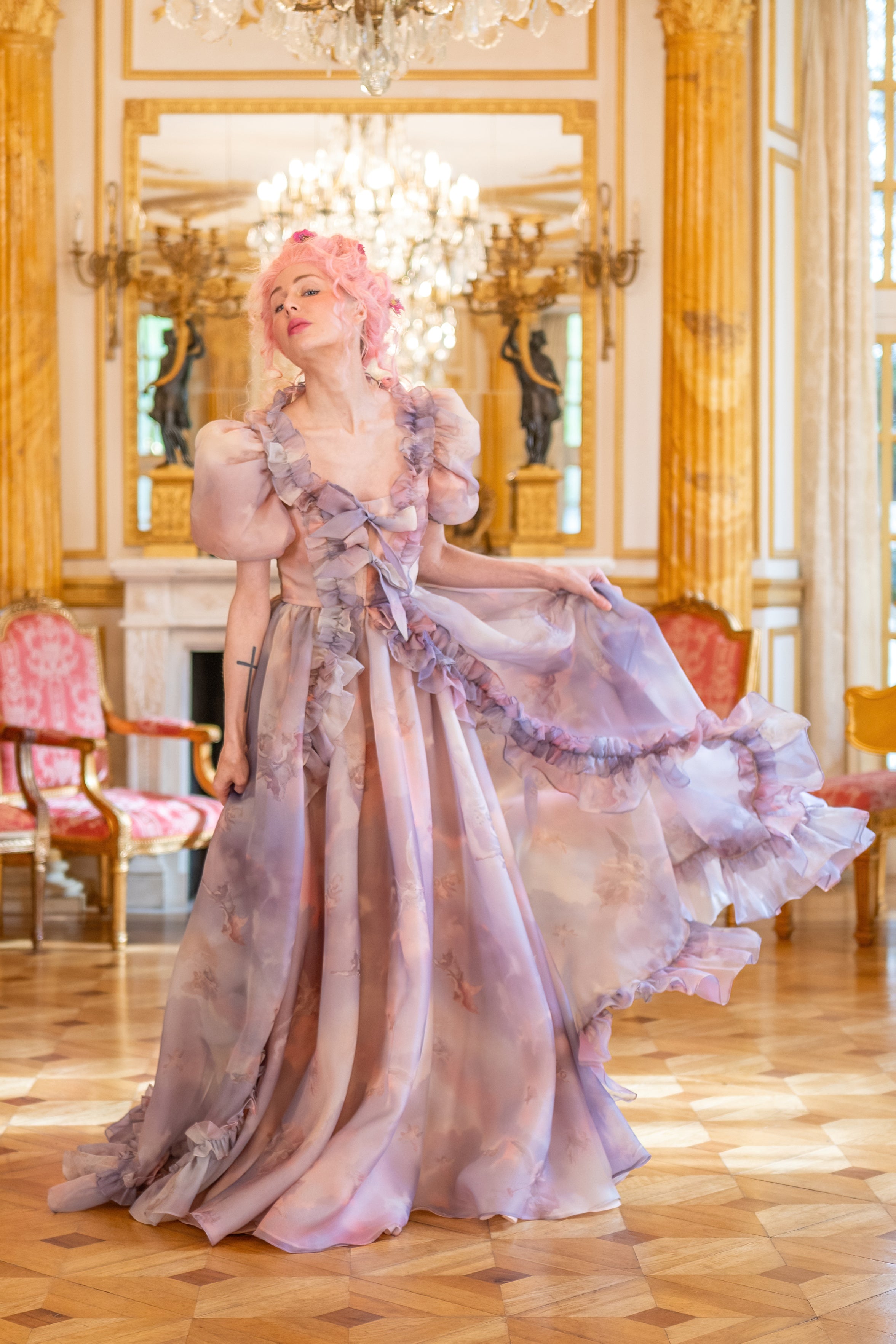 Cathedral Clouds Duchess Gown