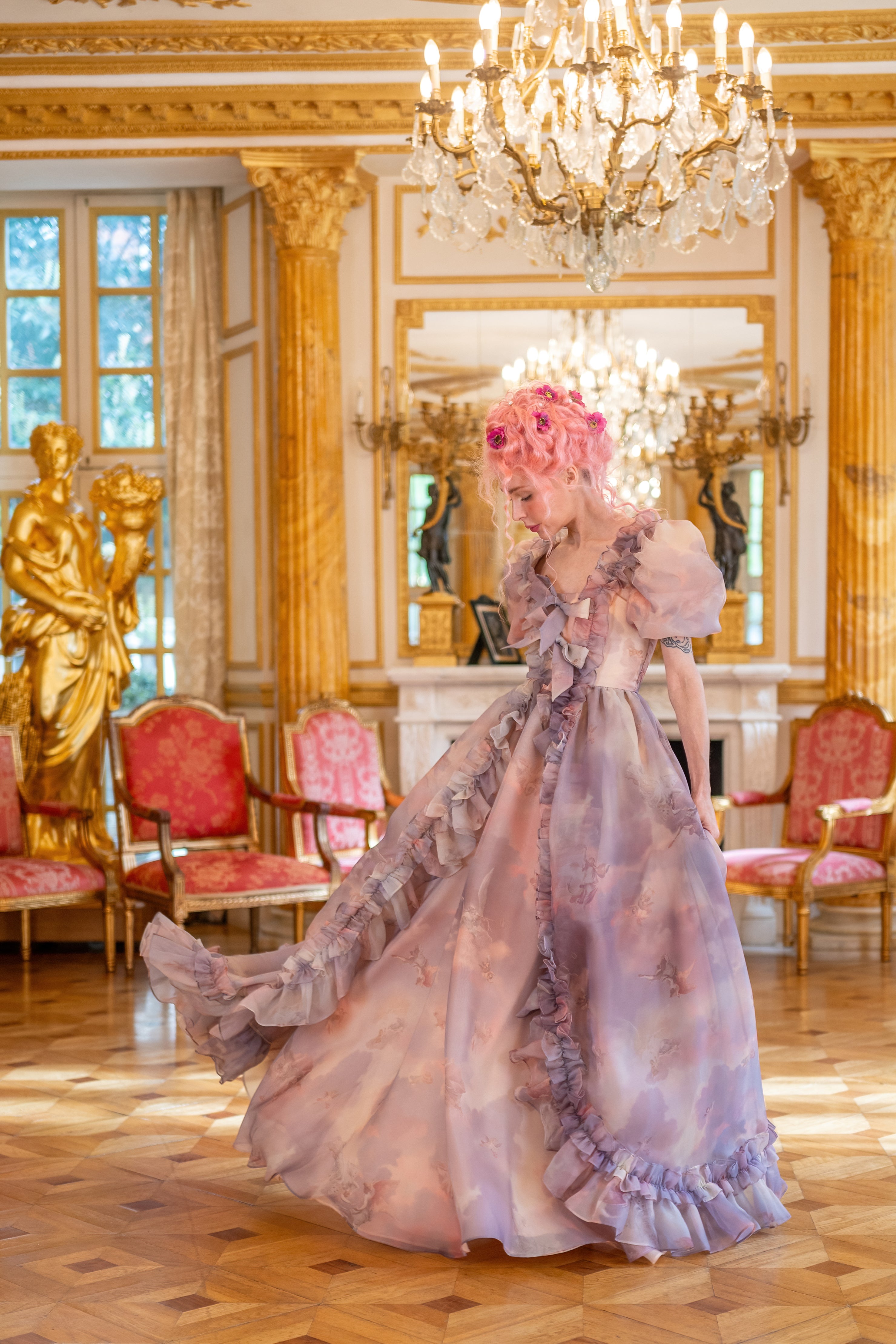 Cathedral Clouds Duchess Gown