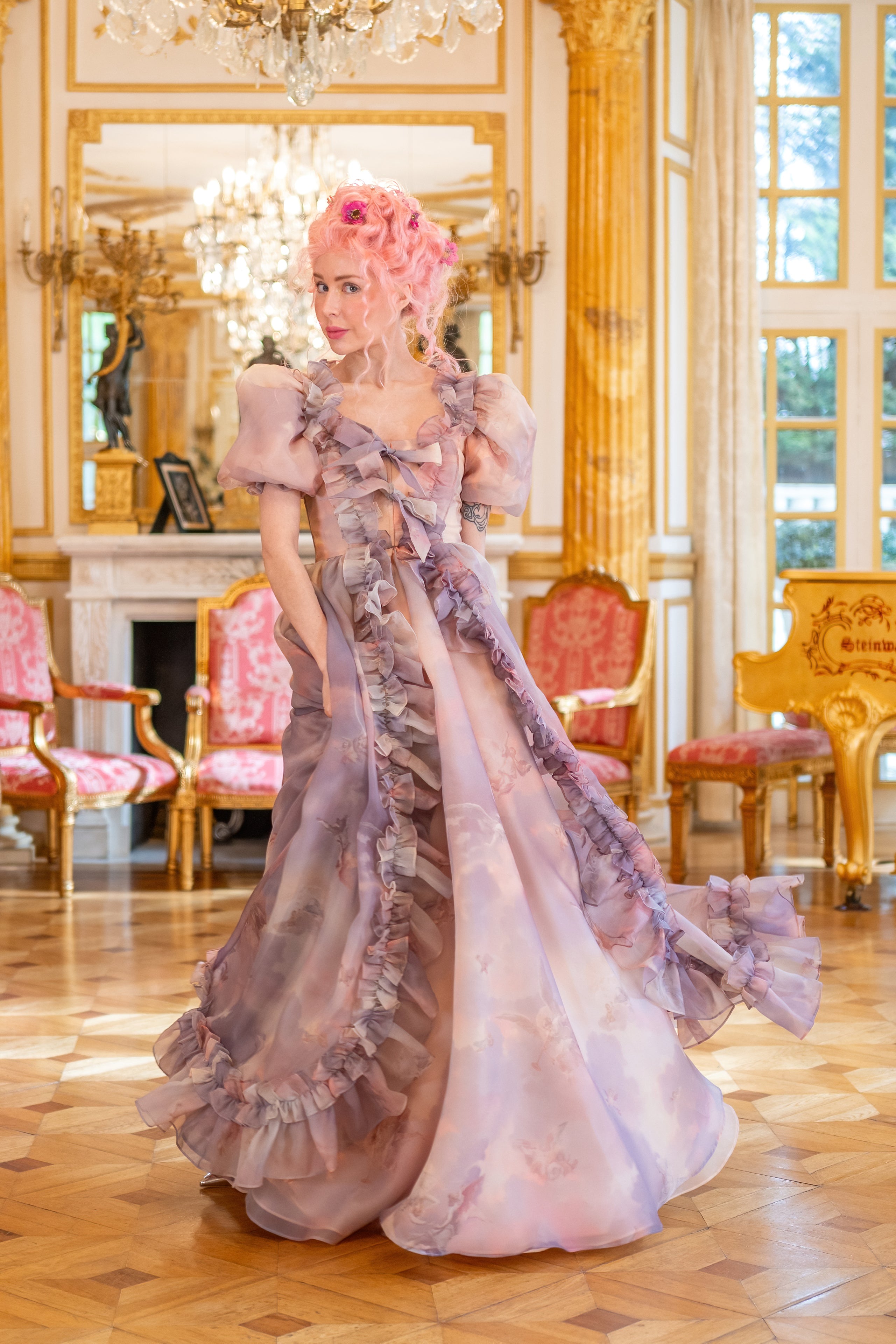 Cathedral Clouds Duchess Gown