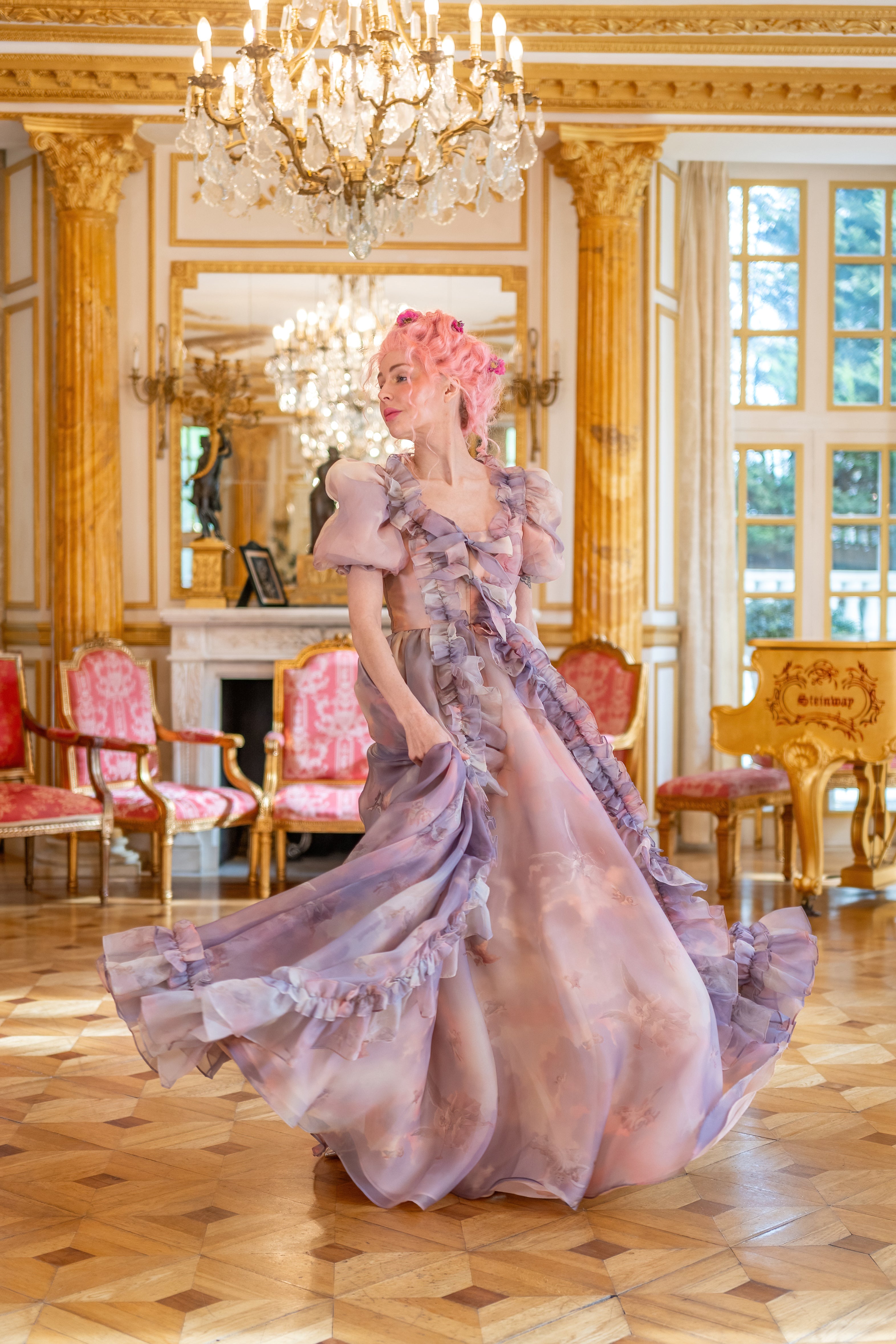 Cathedral Clouds Duchess Gown