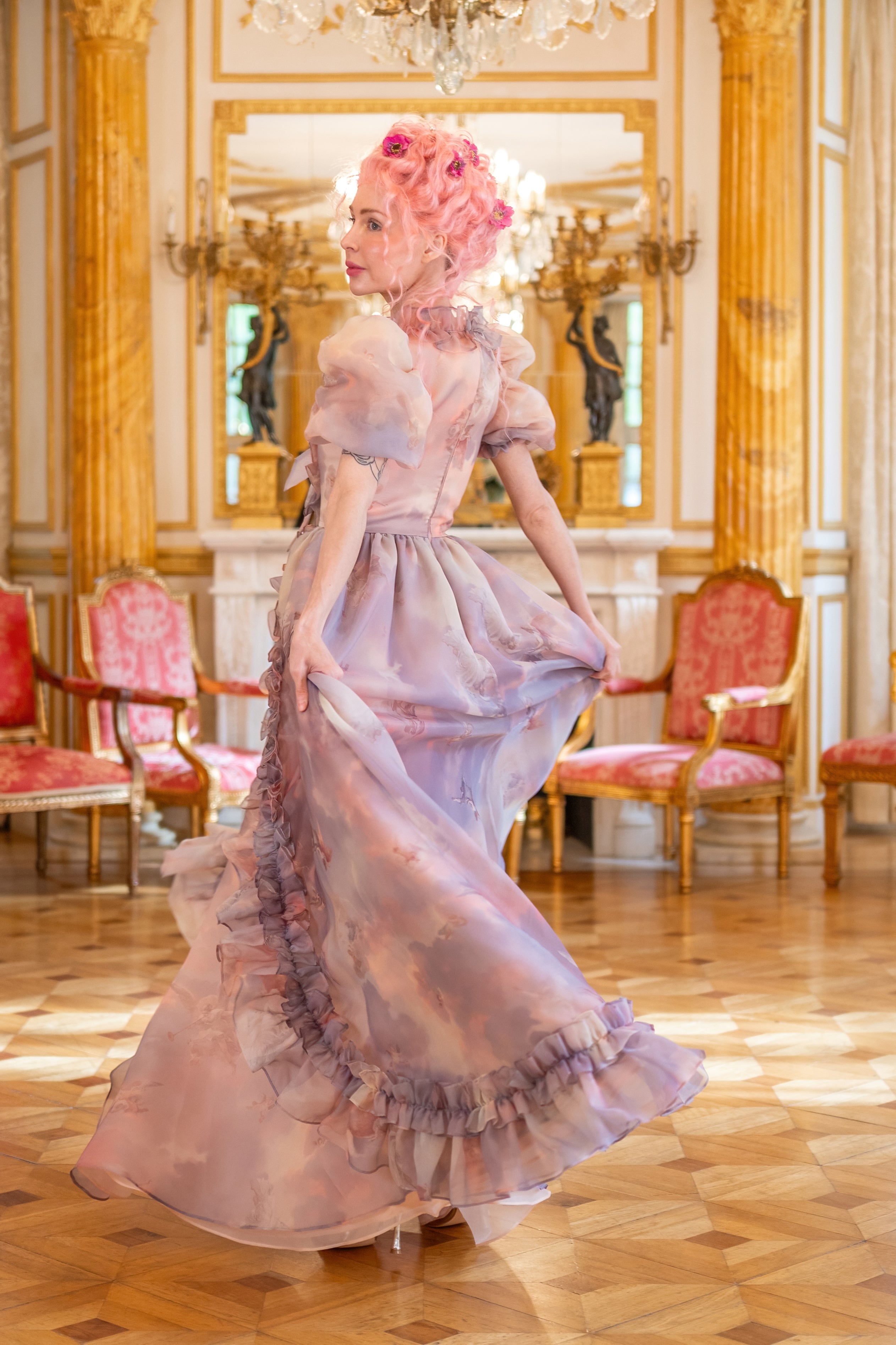 Cathedral Clouds Duchess Gown