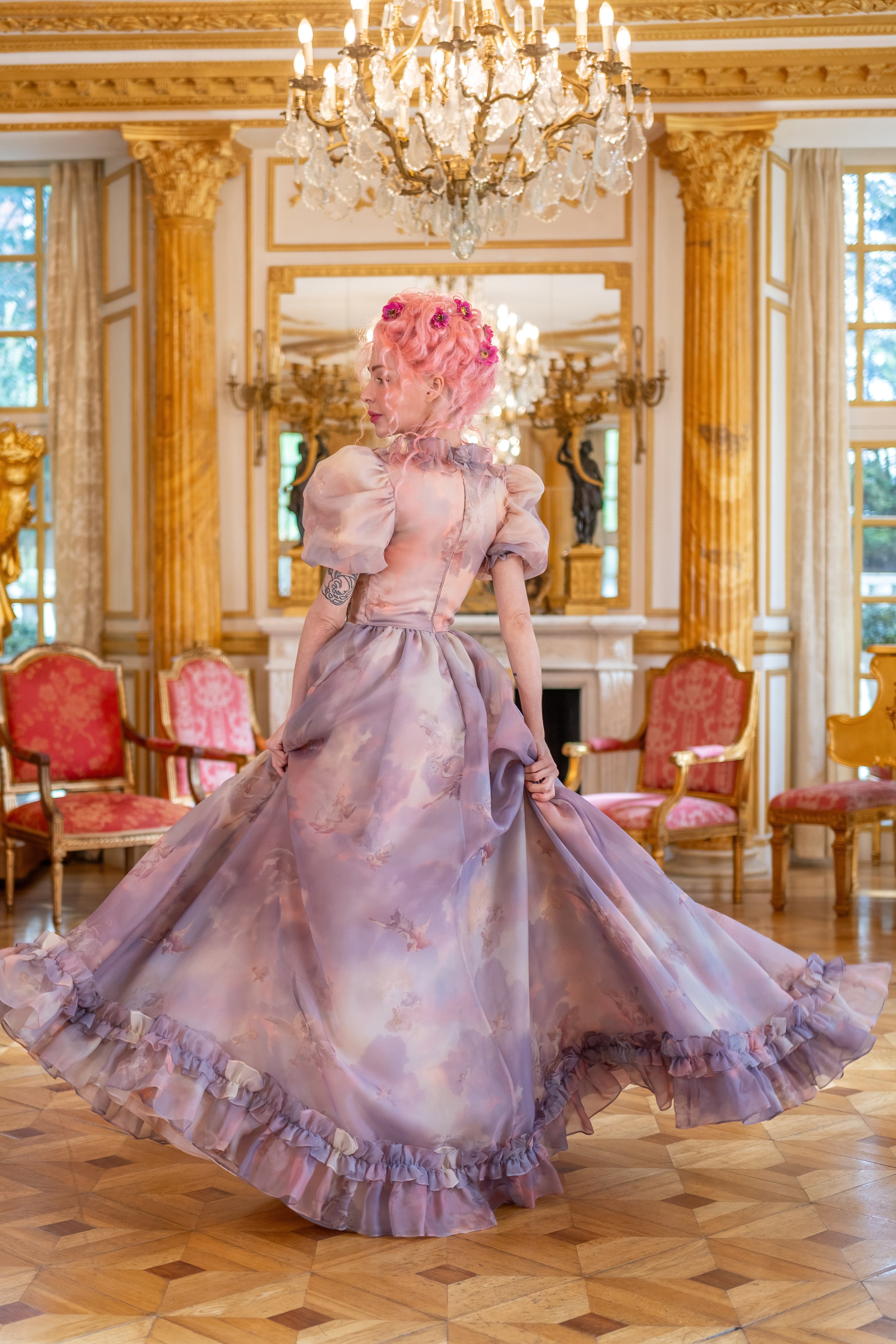 Cathedral Clouds Duchess Gown