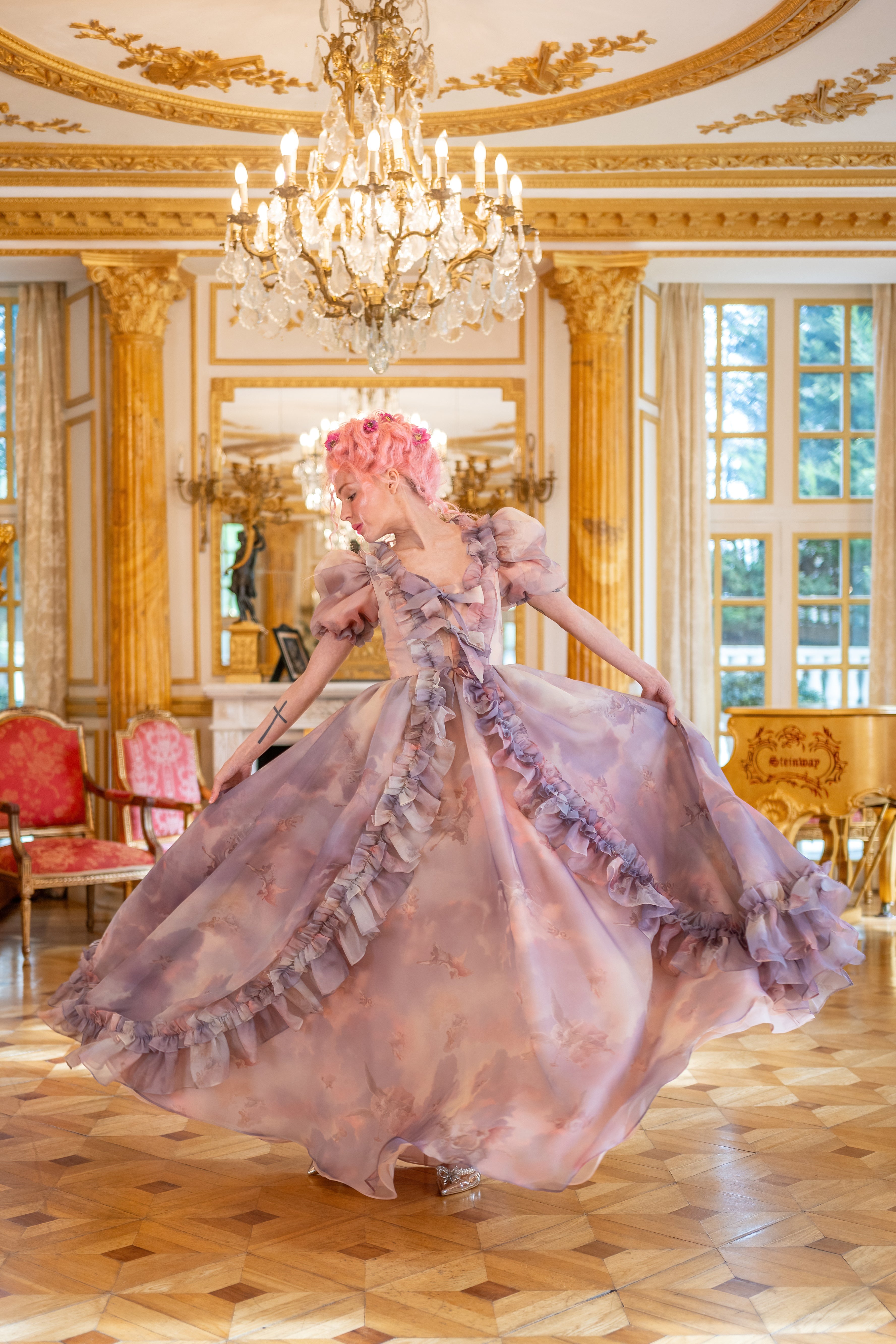 Cathedral Clouds Duchess Gown