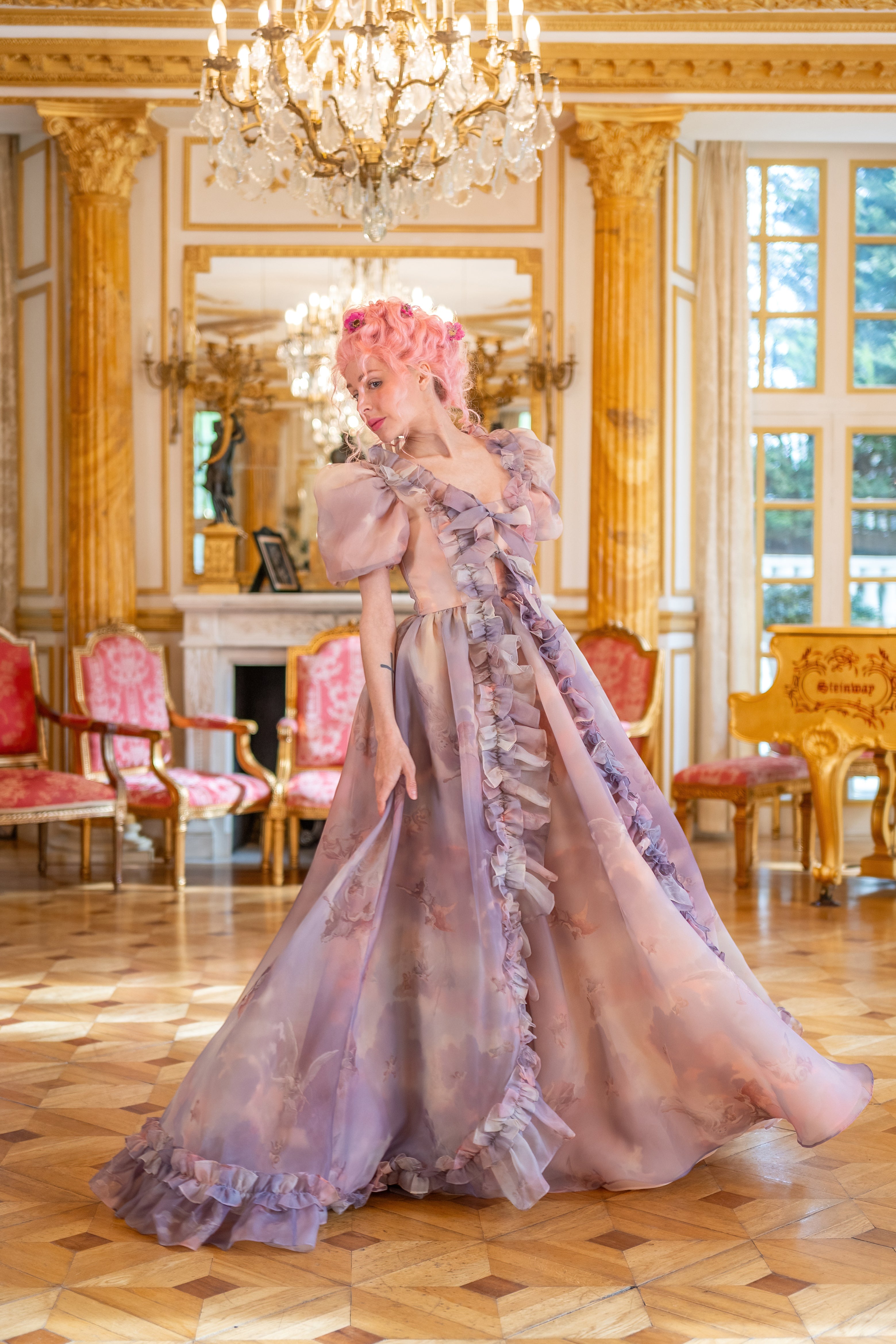 Cathedral Clouds Duchess Gown