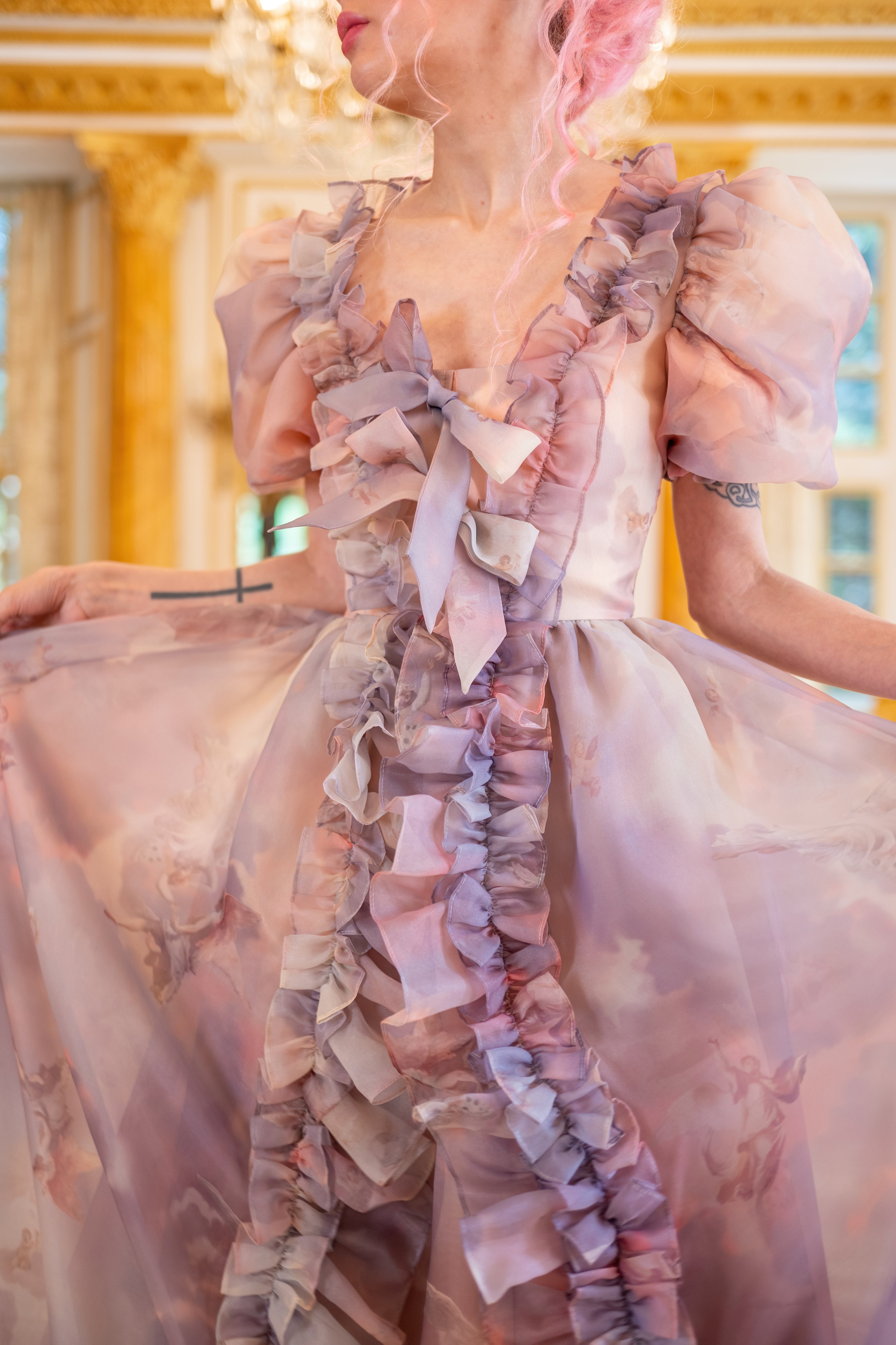 Cathedral Clouds Duchess Gown
