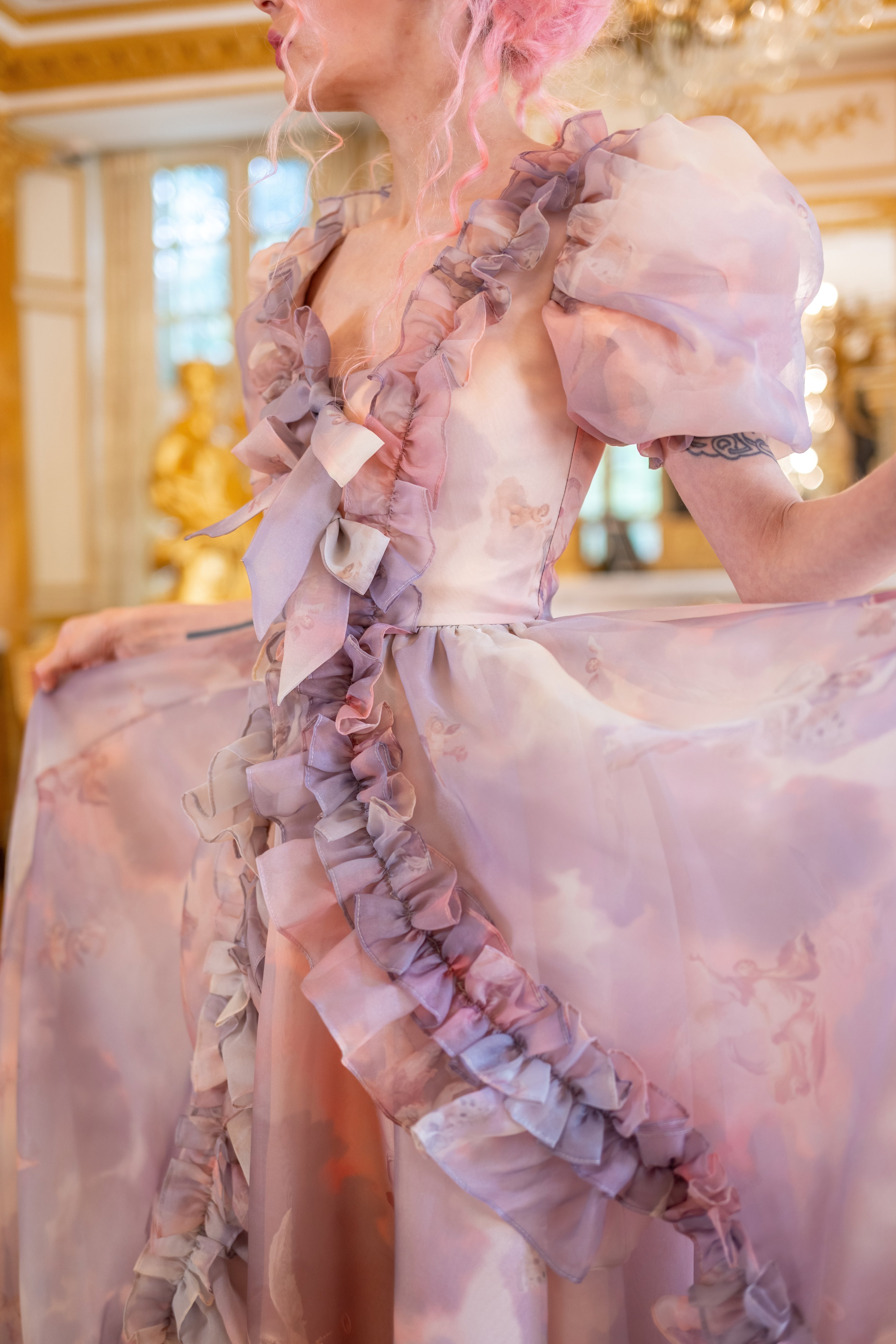 Cathedral Clouds Duchess Gown
