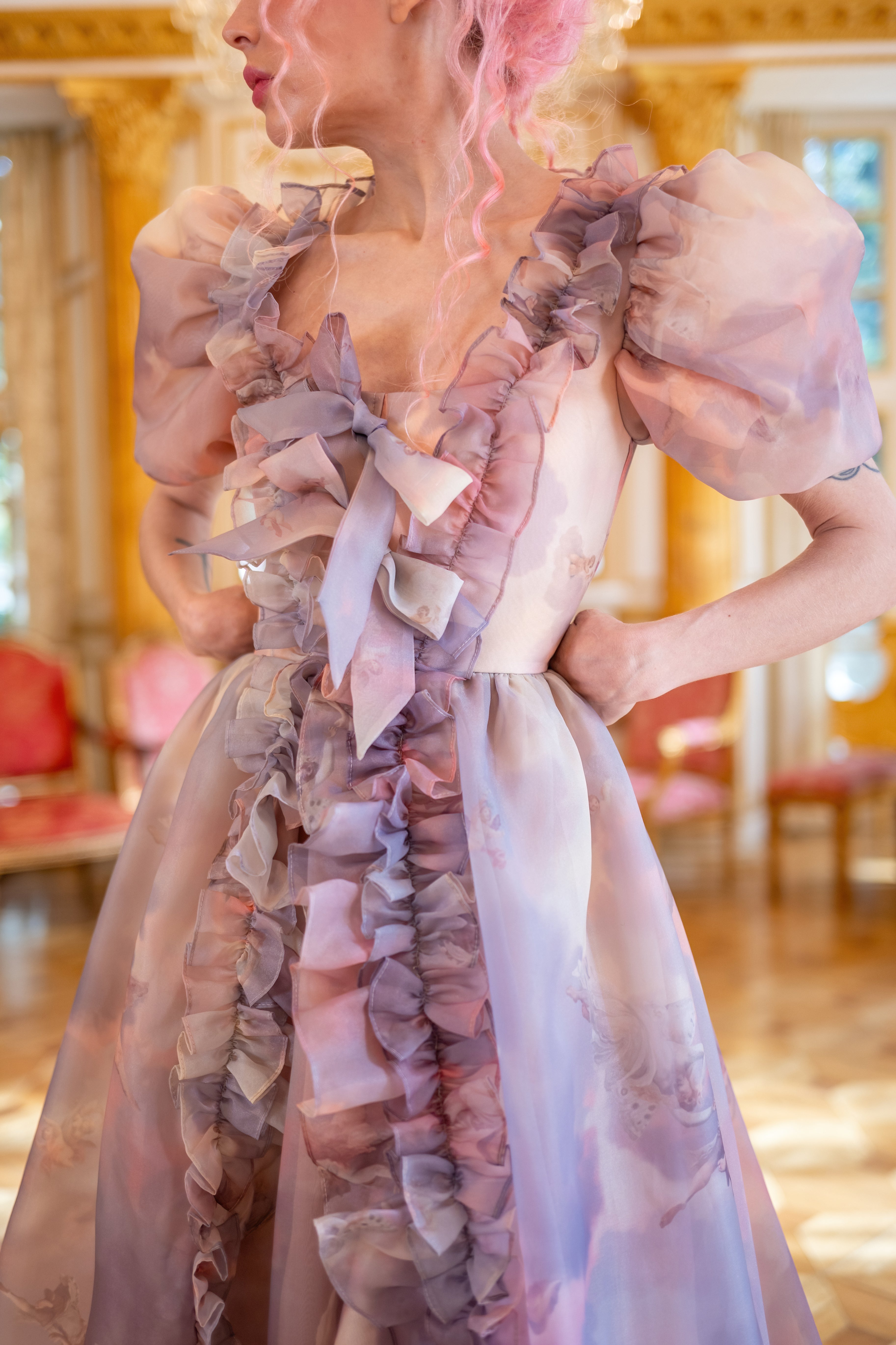Cathedral Clouds Duchess Gown