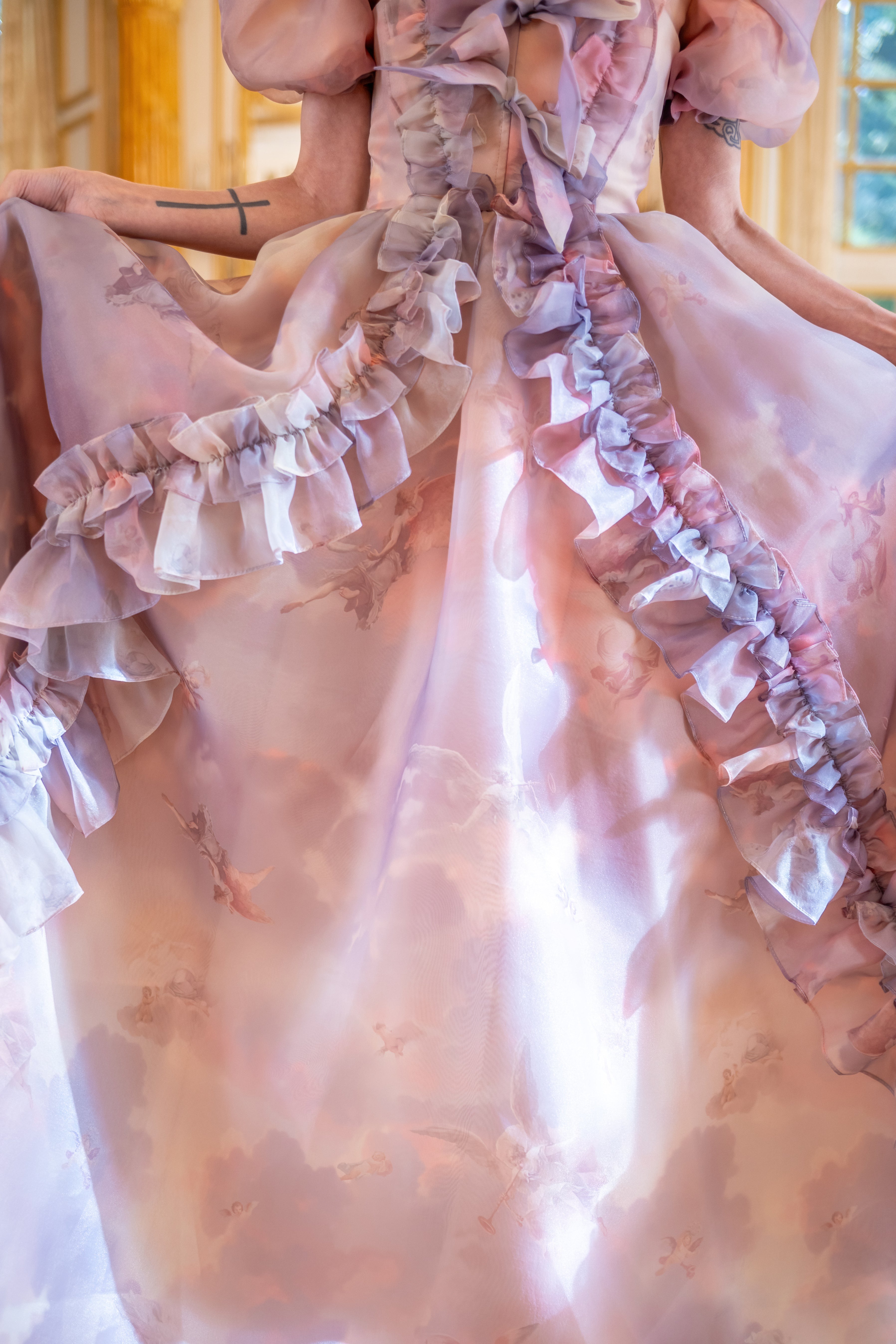 Cathedral Clouds Duchess Gown