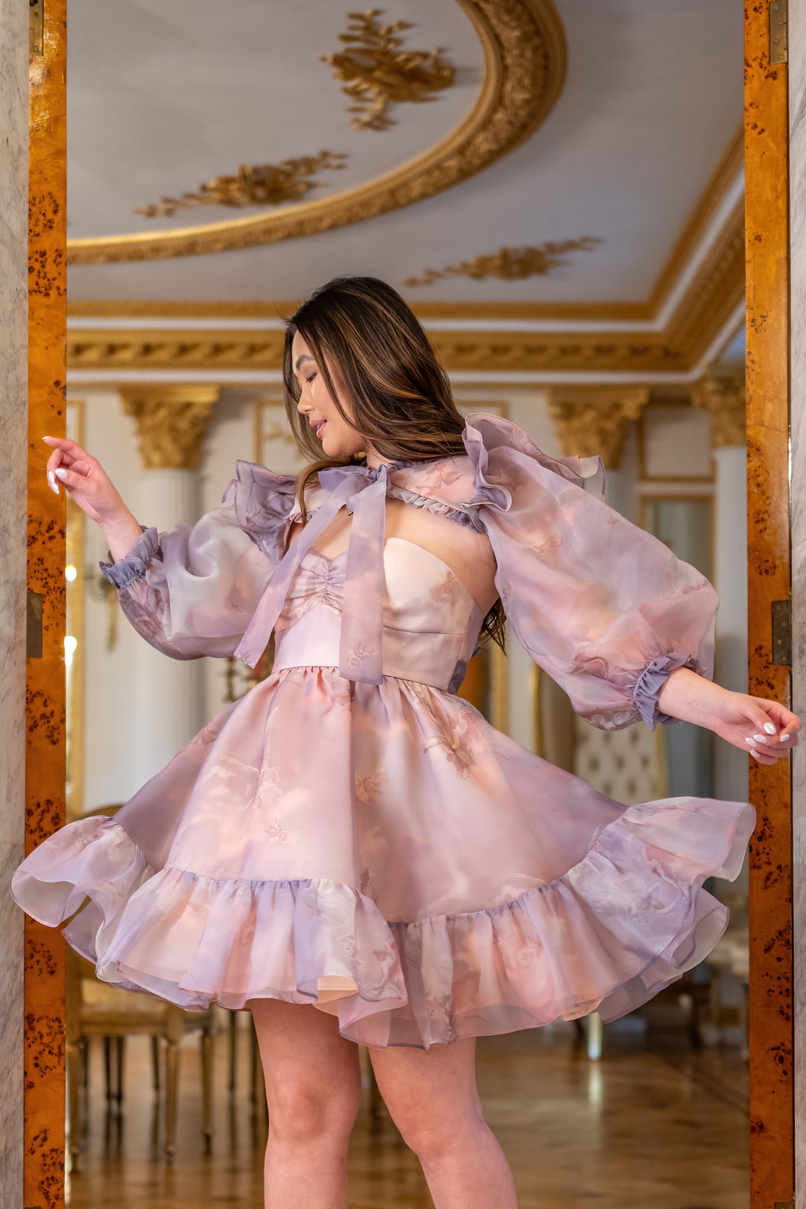 Cathedral Clouds Florentine Dress