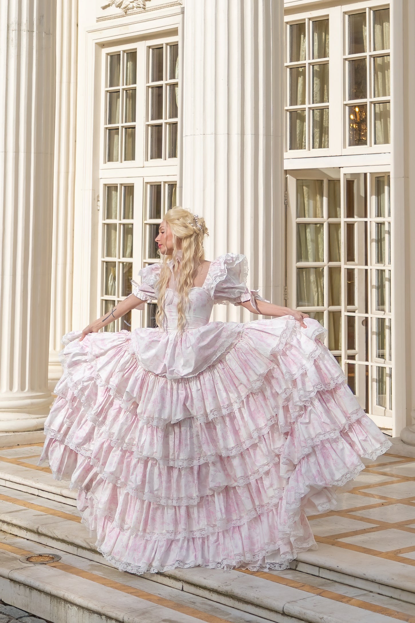 Chantilly Rose Debutante Gown