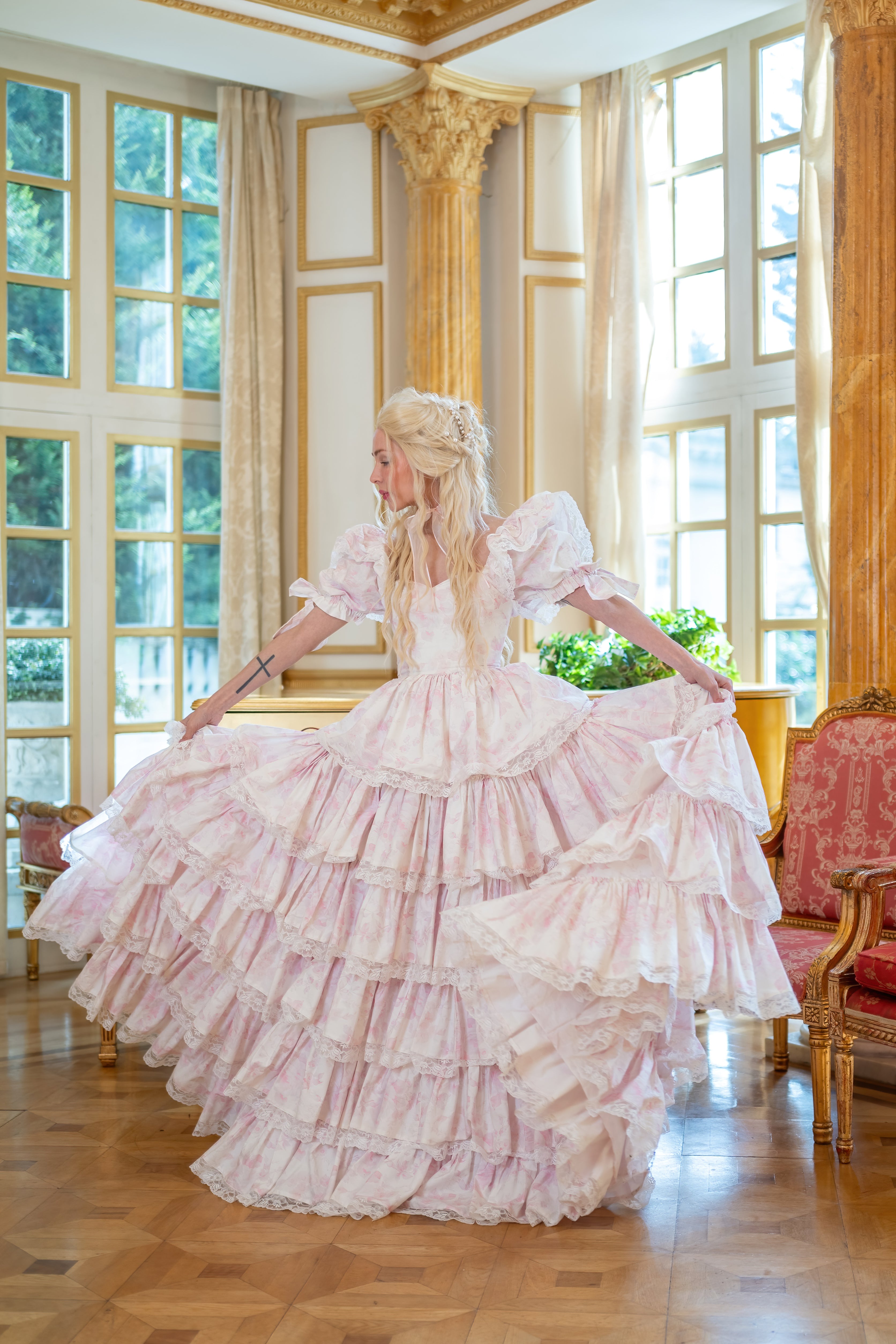 Chantilly Rose Debutante Gown