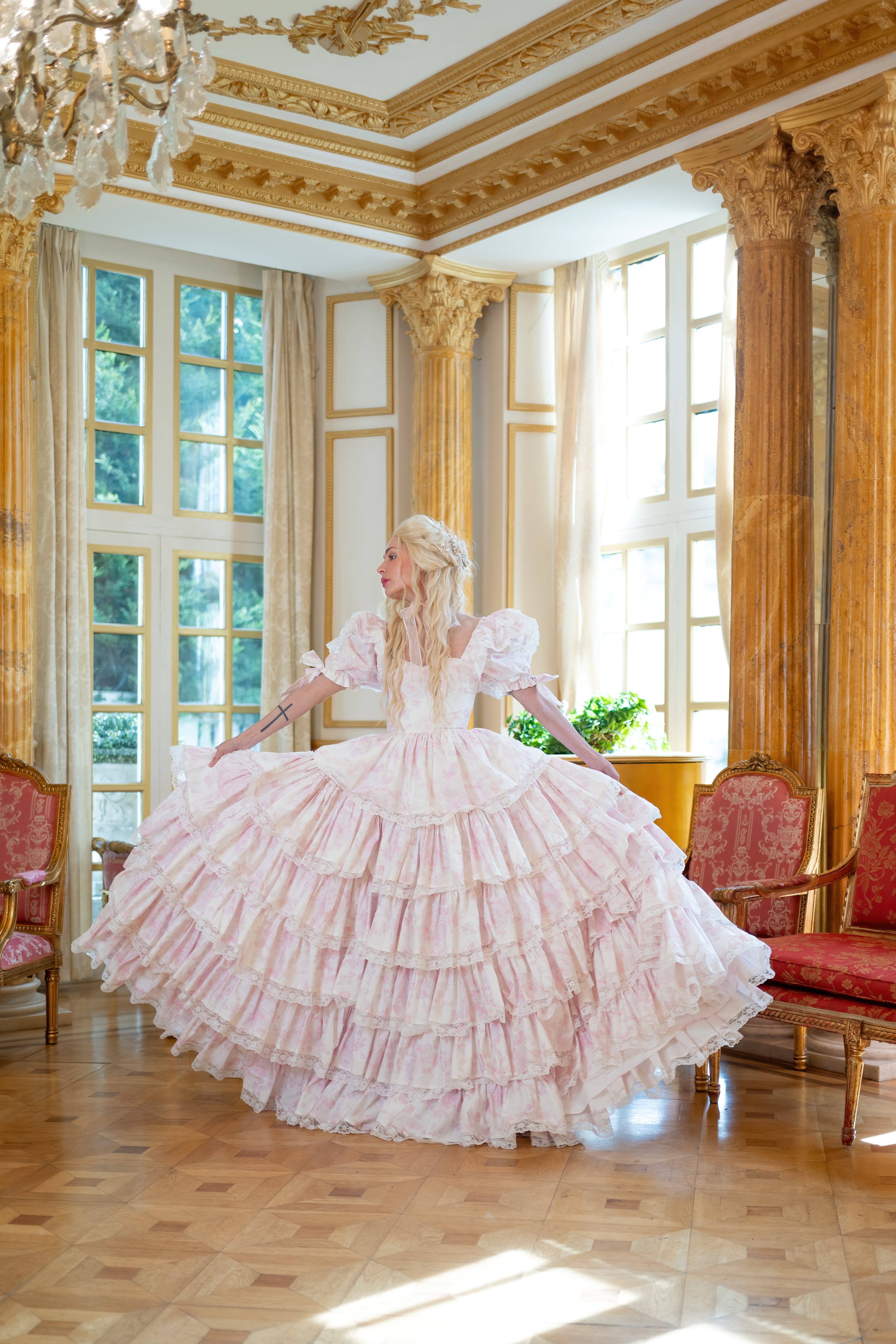 Chantilly Rose Debutante Gown