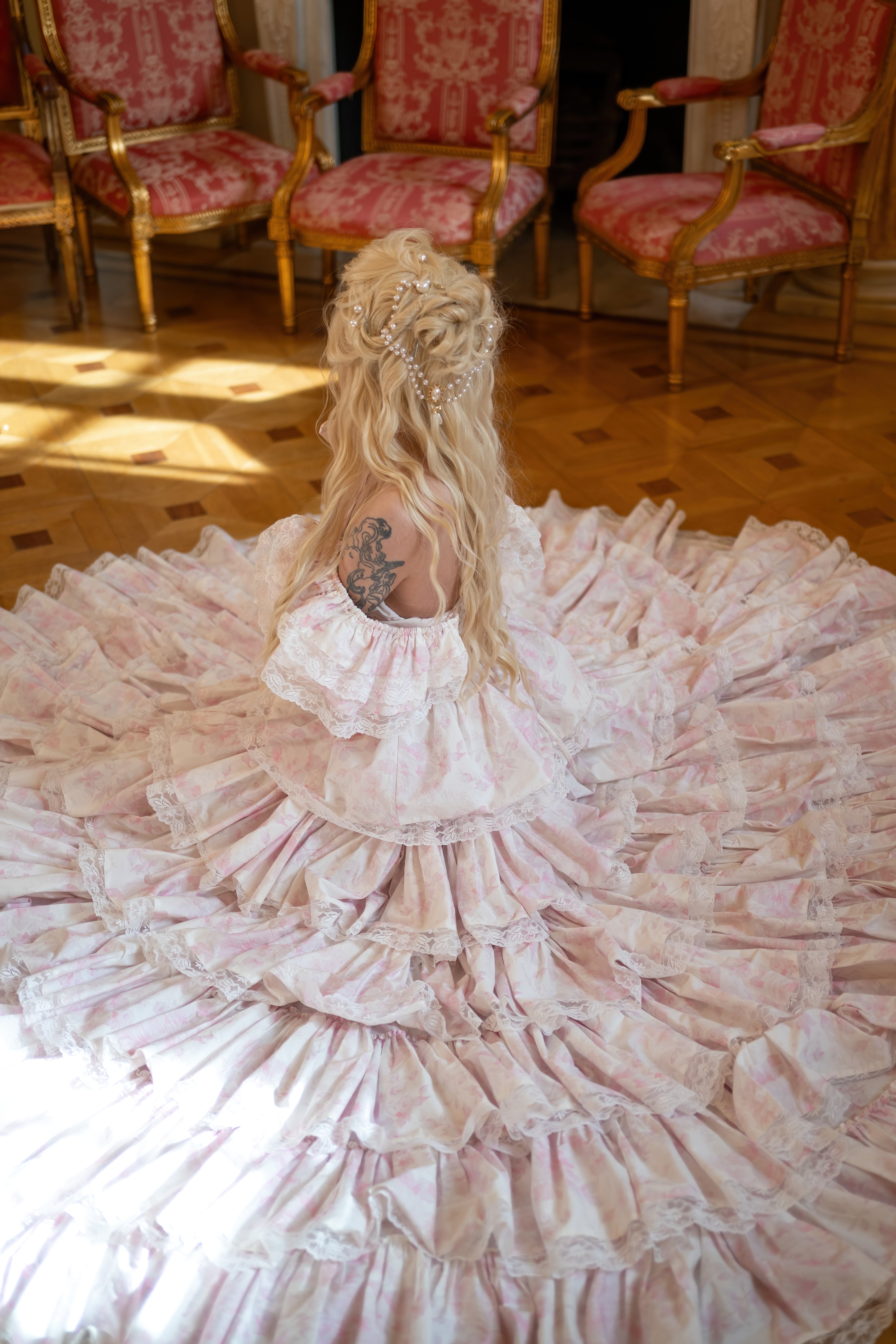 Chantilly Rose Debutante Gown