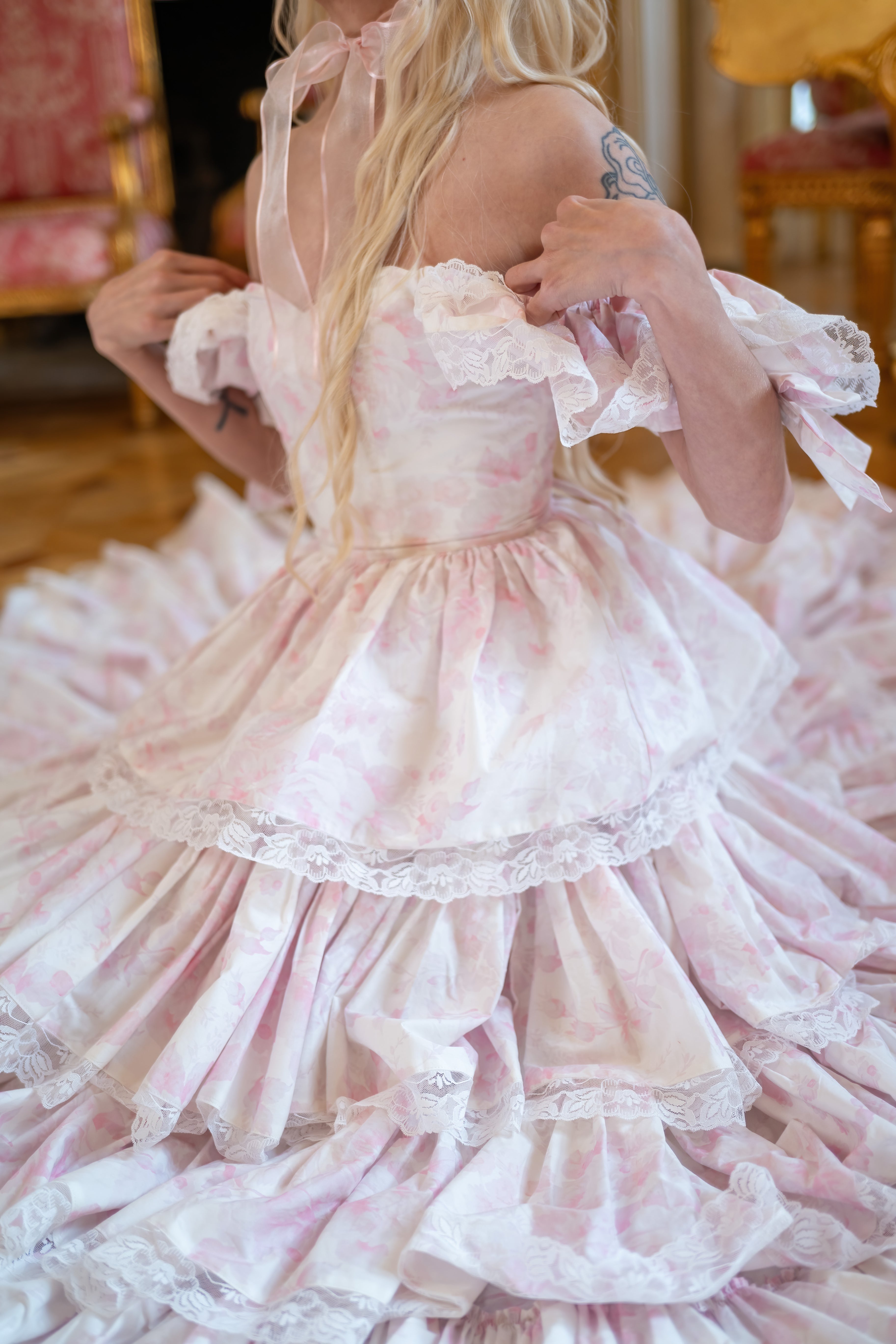 Chantilly Rose Debutante Gown