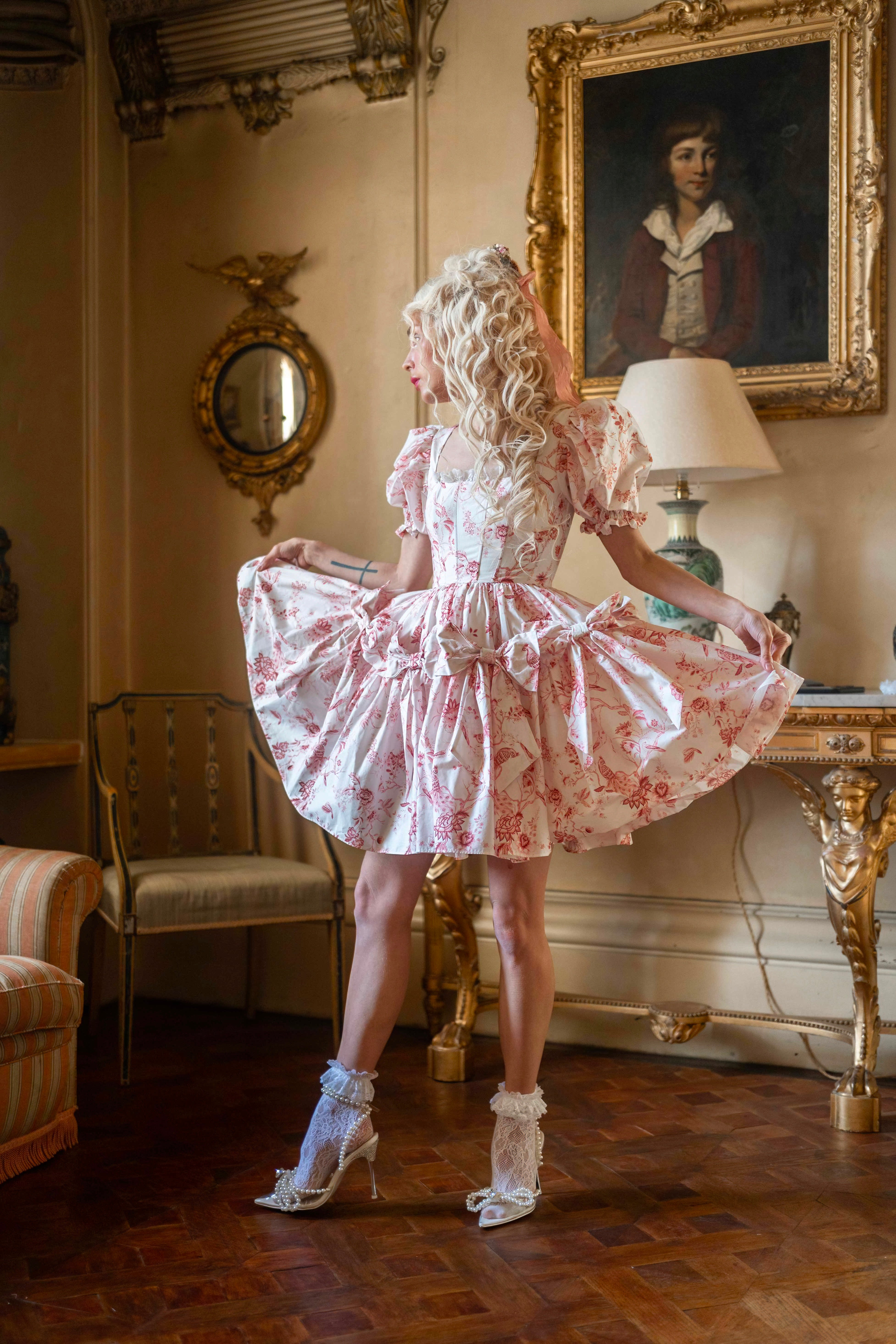 Chinoiserie Paradis Calling Card Dress