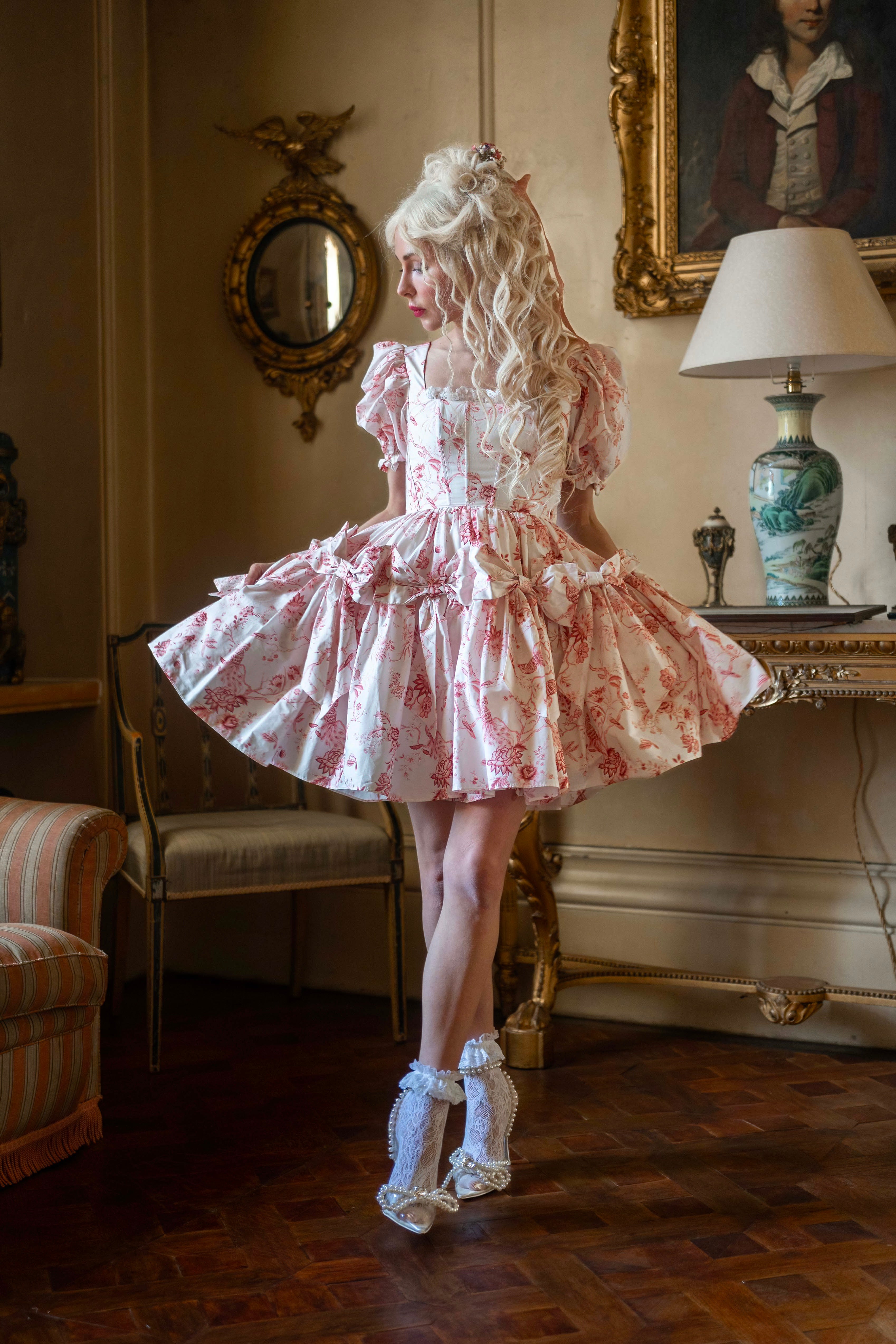 Chinoiserie Paradis Calling Card Dress