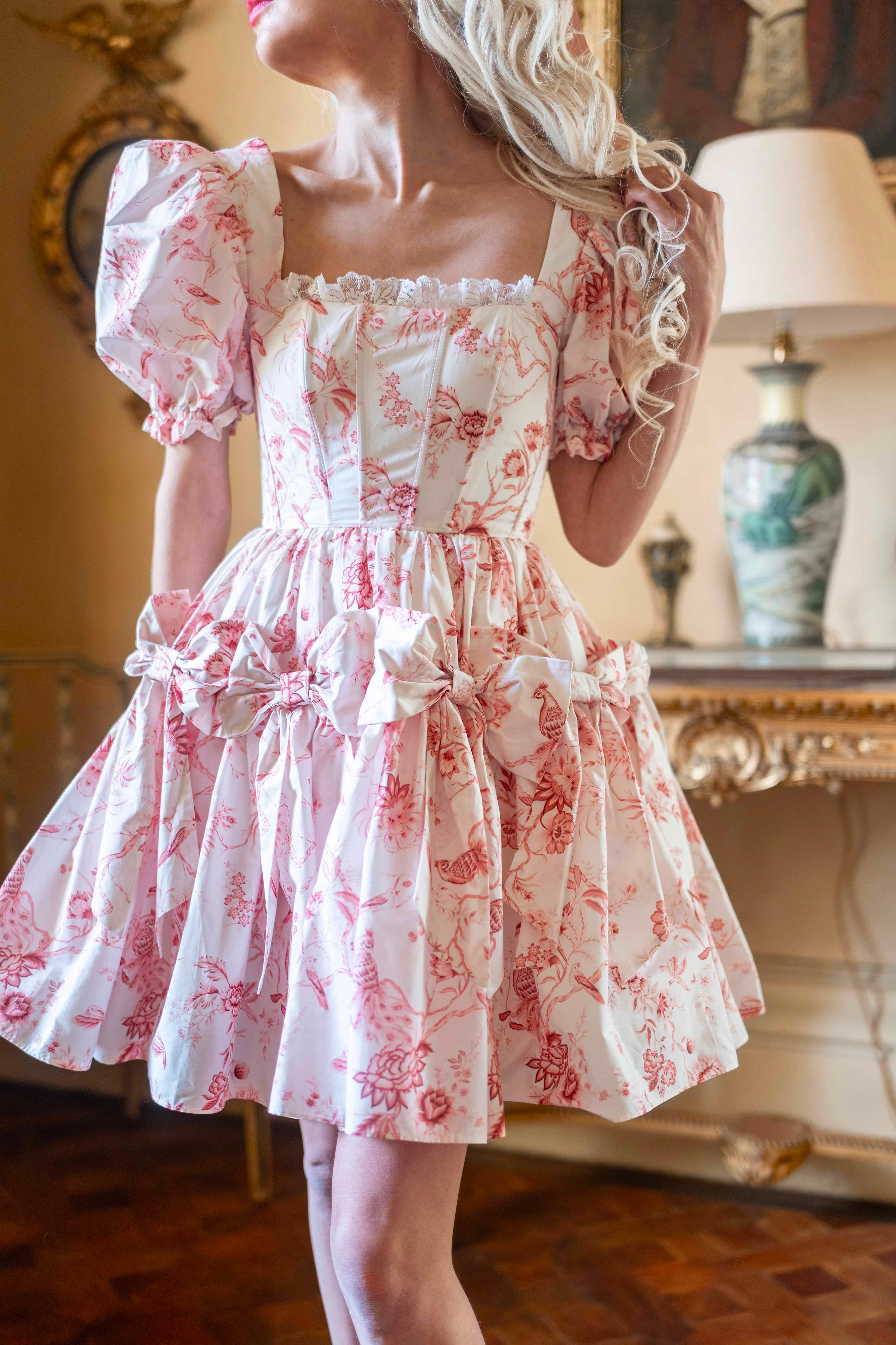 Chinoiserie Paradis Calling Card Dress
