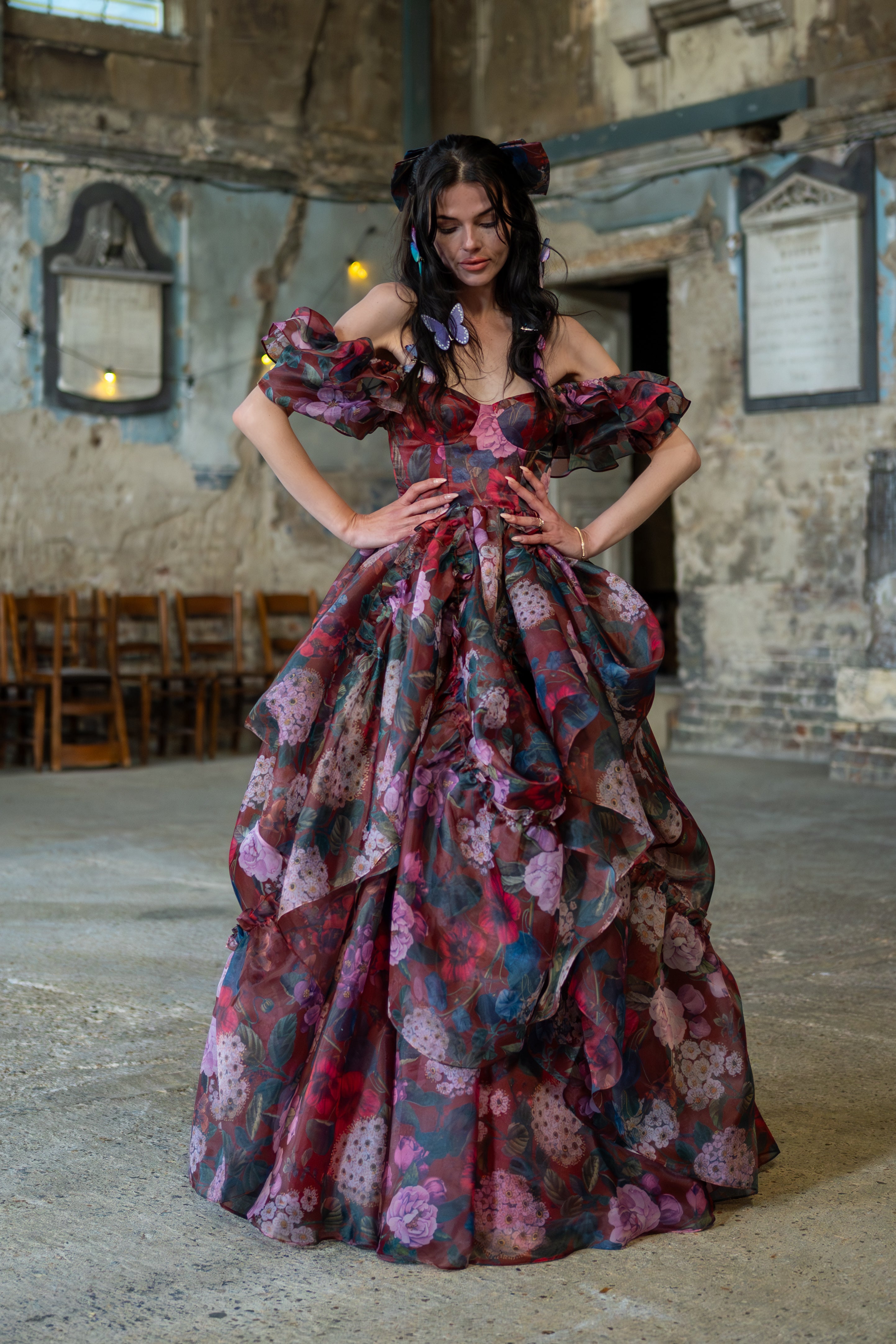 Crimson Rapture Sorority Gown