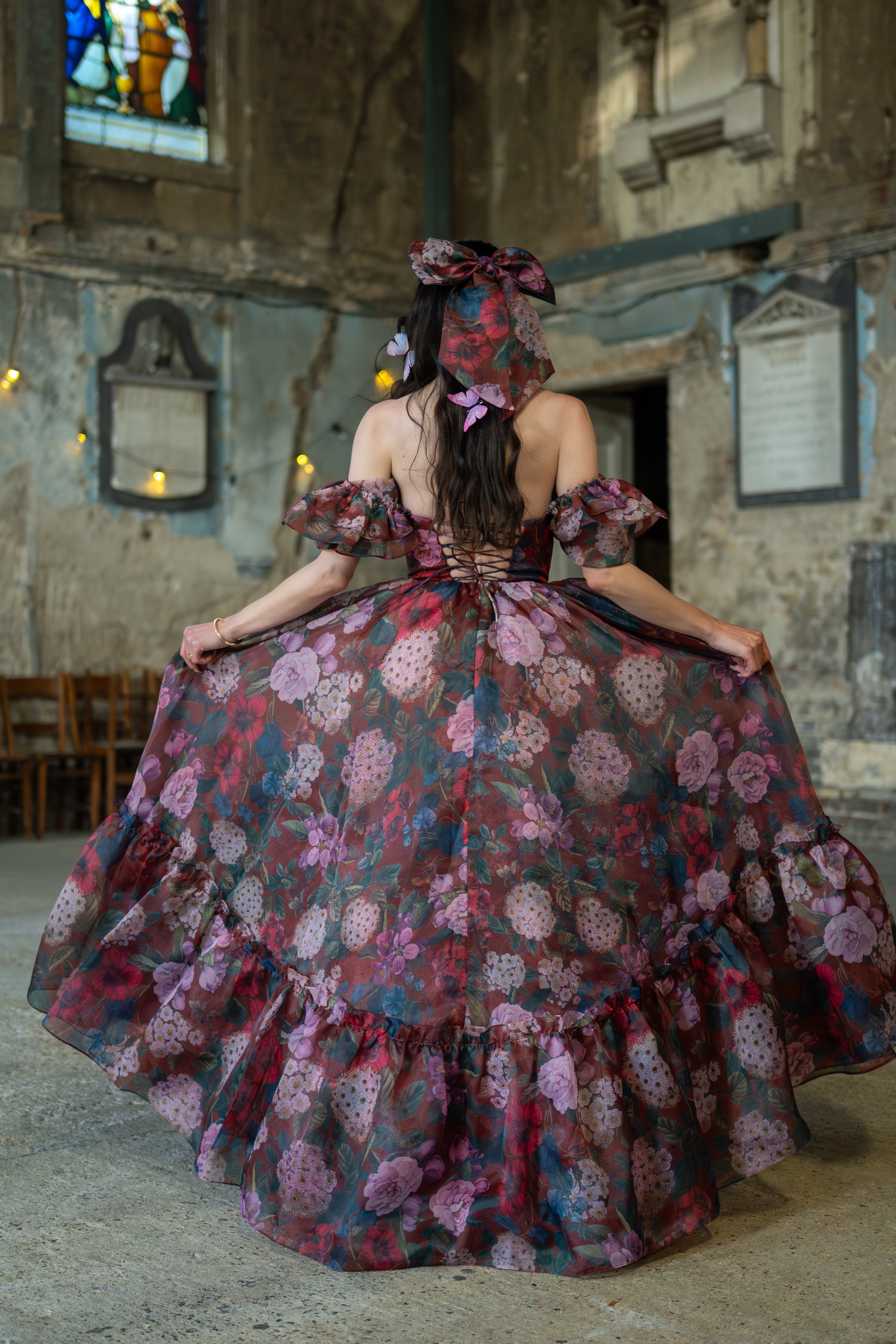 Crimson Rapture Sorority Gown