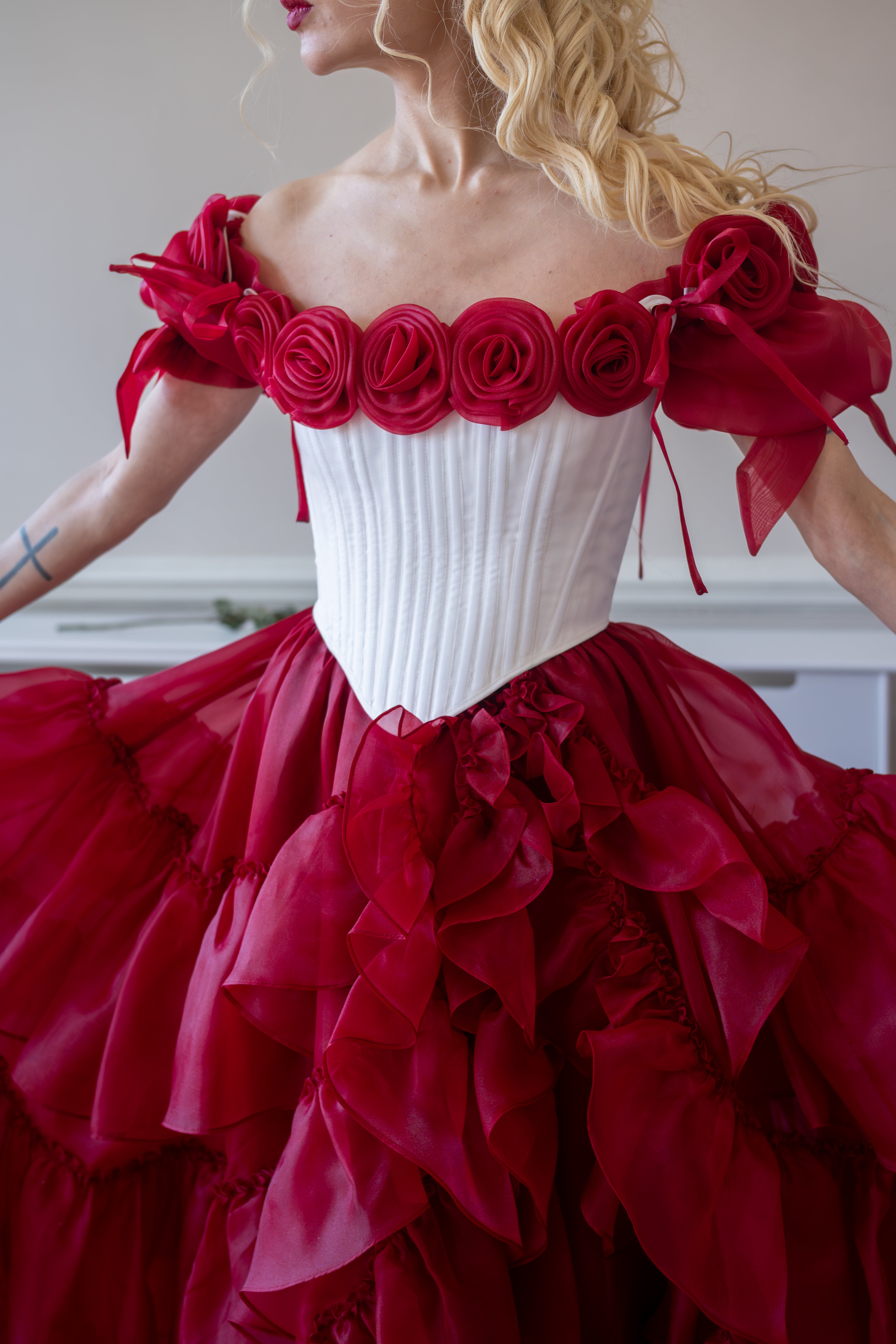 Crimson Vow Rosebud Corset