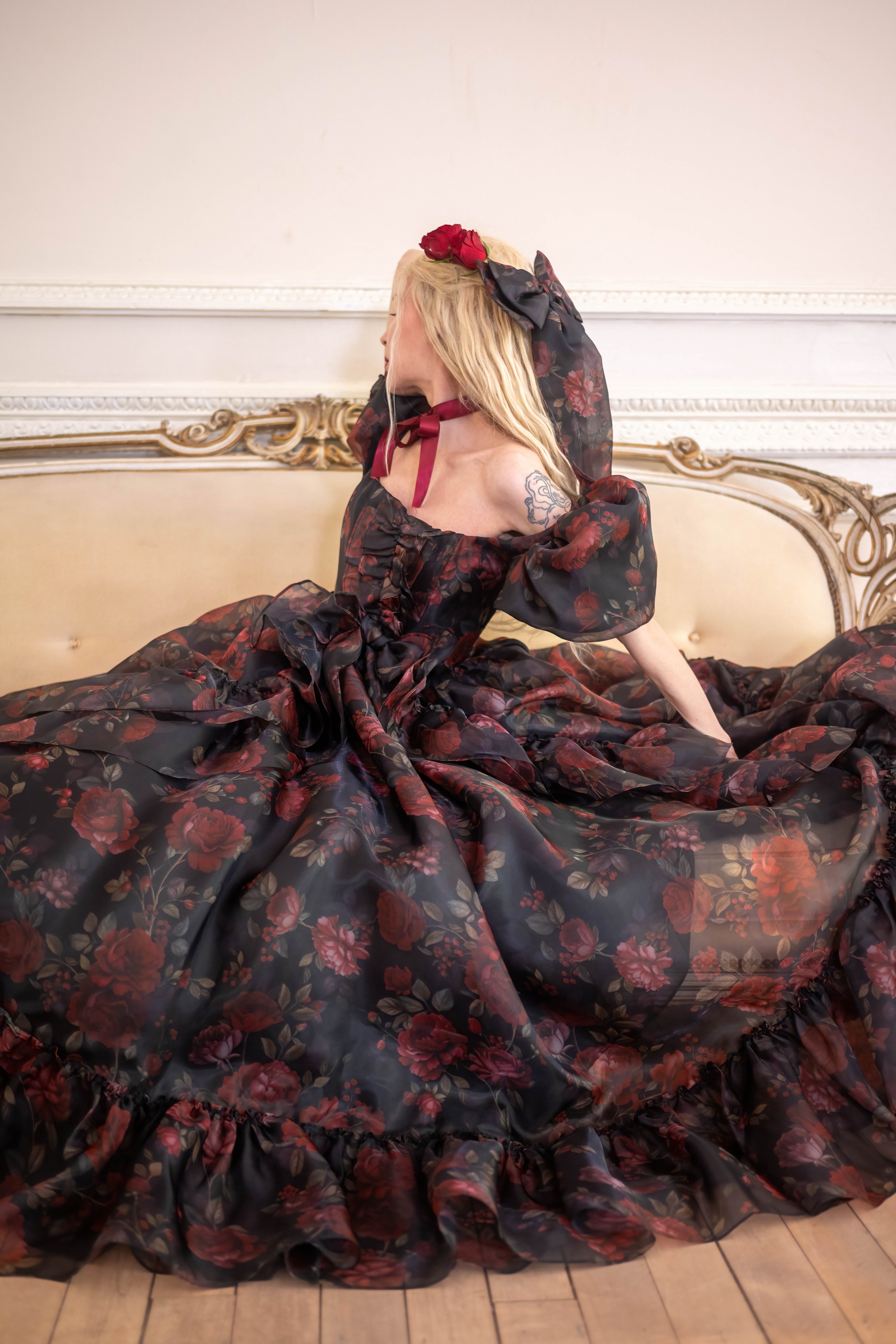 Dark Romance Antoinette Train Gown